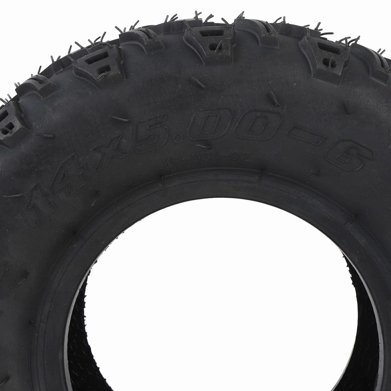 Keenso 14x5.00-6 Neumático, Neumático de Rueda Delantera con Aspiradora sin Cámara de Goma de Borde para la Mini Bicicleta de Carrito de Carretera ATV Quad Off