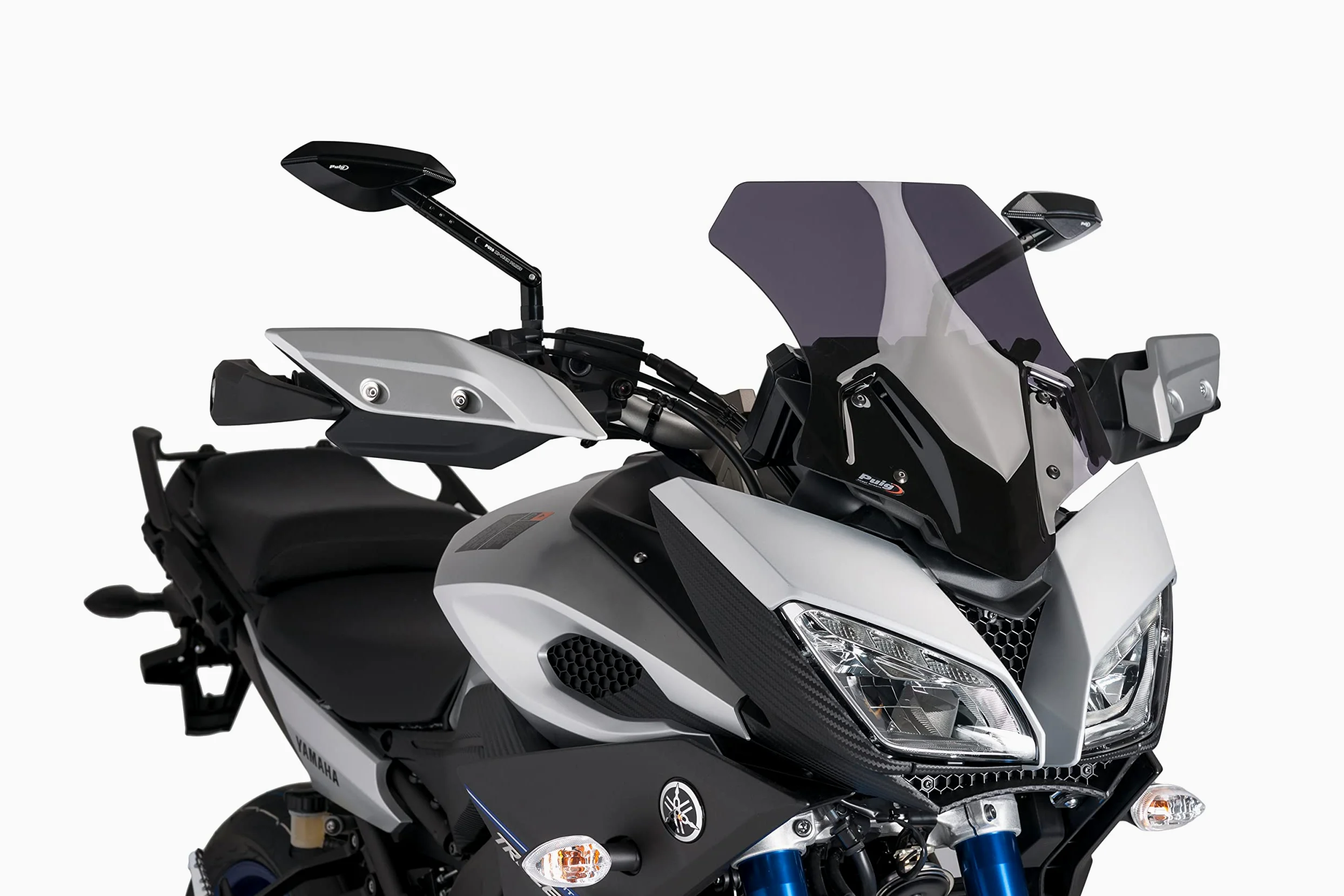 Puig 7645F Cúpula Sport compacta y aerodinámica en acrílico de alto impacto con perfil redondeado y diseño deportivo que mejora protección y visibilidad, Ahumado Oscuro
