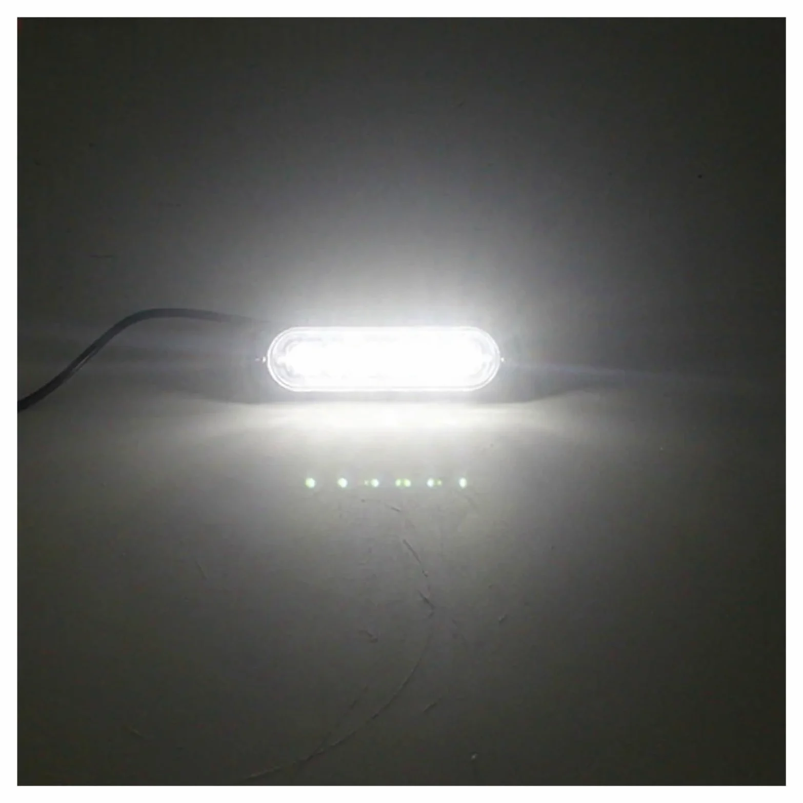 Universal Motocicleta Matrícula Luz De Freno Trasero Motocicleta Scooter LED DRL Accesorios De Circulación Diurna Moto Luces Trasera