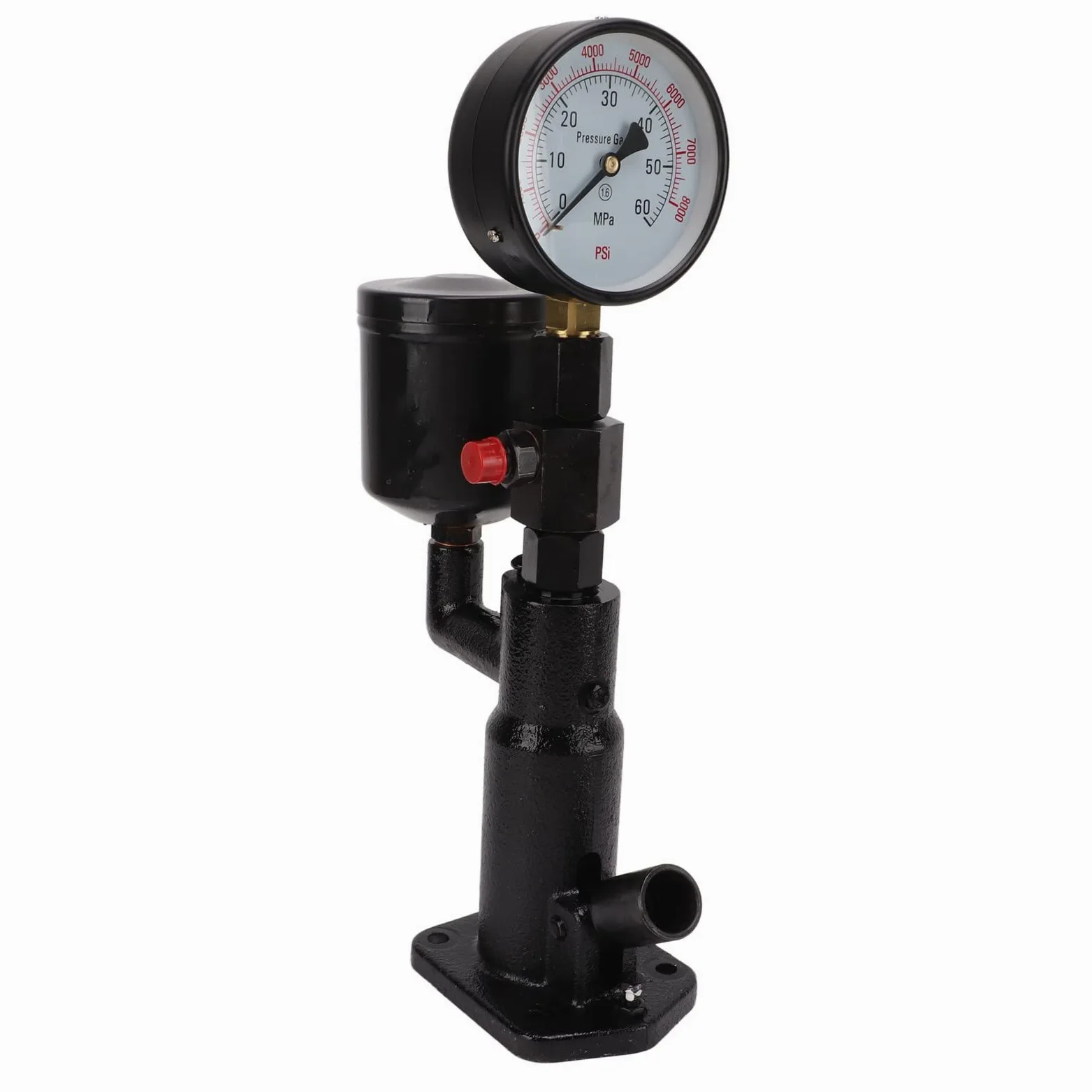 Probador de Boquilla de Inyector 400Bar 8000PSI Probador de Boquilla de Inyector de Diésel Herramientas Profesionales de Reparación de Automóviles con Indicador de Doble Escala para Tractores