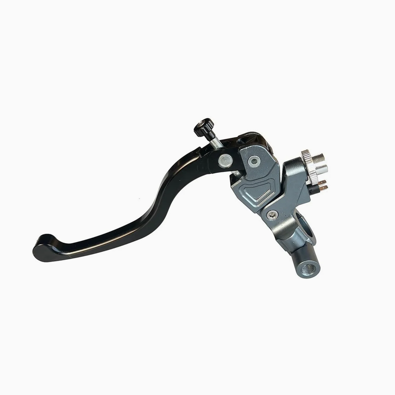 Freno Embrague Motocicleta Cable embrague CNC 22mm Universal motocicleta cuerda izquierda línea de tracción palancas(Titanium)