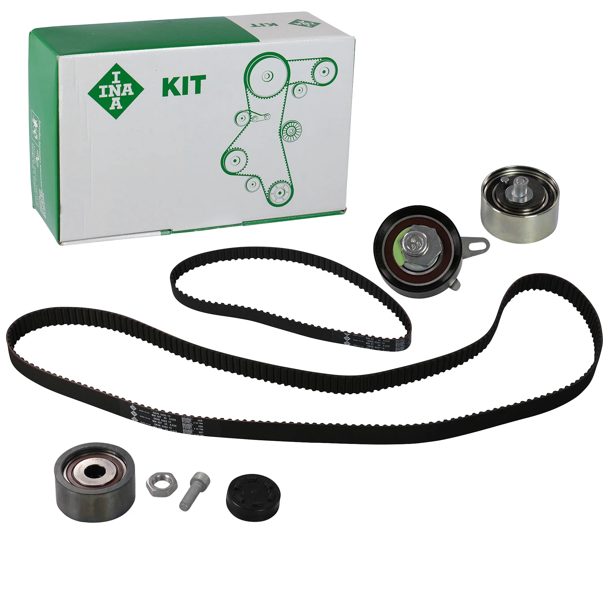 INA Kit de correa de distribución 530 0416 10 Cant. correas: 2 34mm Compatible con AUDI A4 B7 Avant 8ED A4 B6 Avant 8E5 A4 B6 Sedán 8E2 A4 B7 Sedán 8EC, VW Passat B5 GP Variant 3BG, 3B6