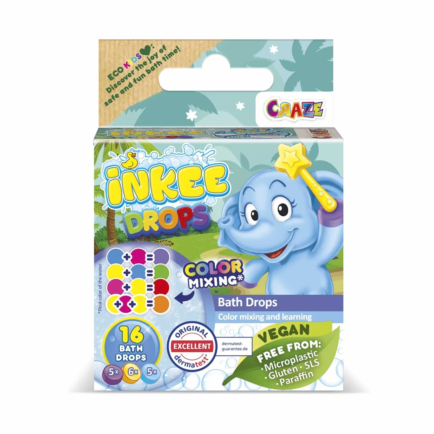 INKEE Bombas de Baño Para Niños 16 Colores Compatible con Varitas