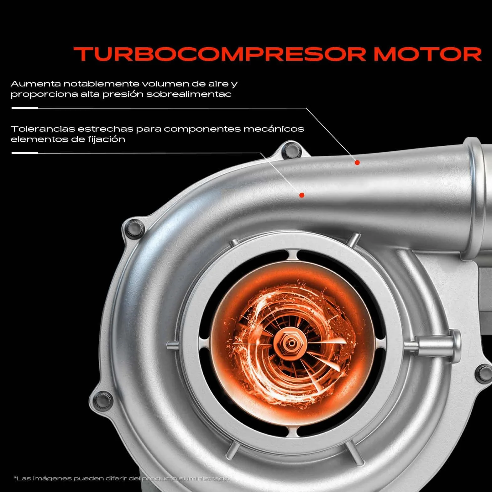Frankberg Turbocompresor refrigerado por aceite BV39 8200405203 | Compatible con: Autobús NV200/Evalia, Scénic III JZ0/1, Tiida Hatchback C11, Saloon Tiida SC11, Cubo Z12