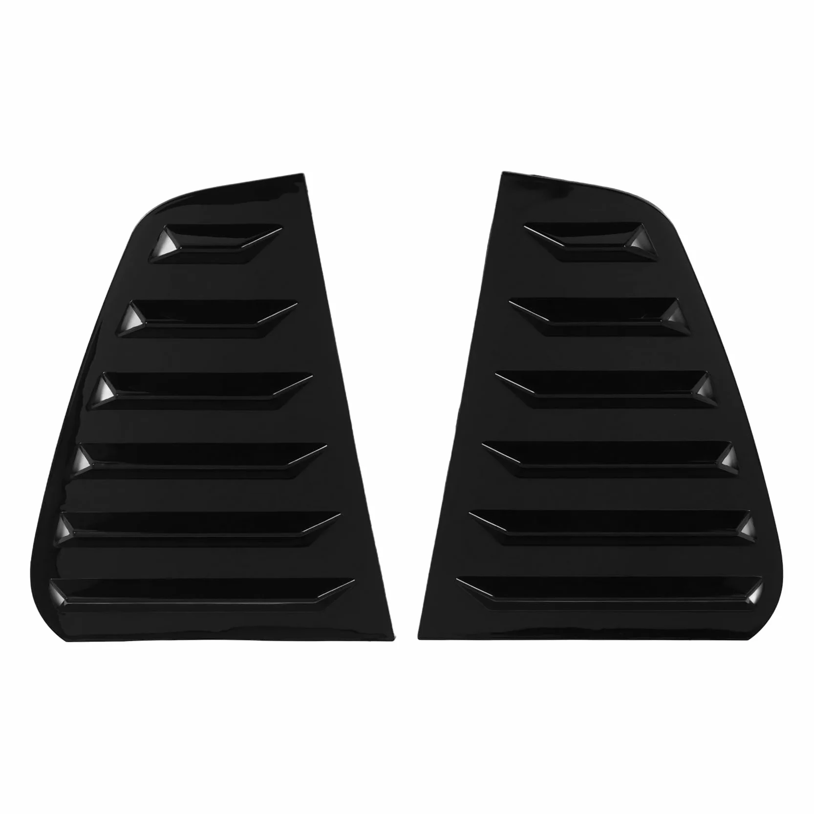 Persianas de Ventana Lateral Trasera de Coche, para Golf 7 R 7 7,5 2013-2020 Persianas de Ventana de Estilo de Carreras Cubierta de VentilacióN de Aire Negro