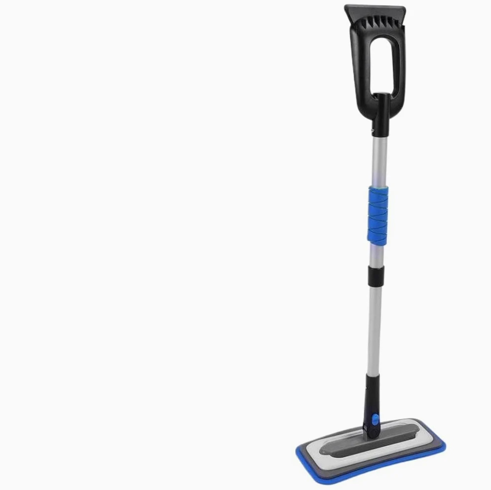 Kit de eliminación de Nieve Desmontable Extensible, raspador de Hielo para Parabrisas de Coche con Cabezal de Cepillo pivotante de 180 Grados, Herramienta de Limpieza de Nieve(Blue)