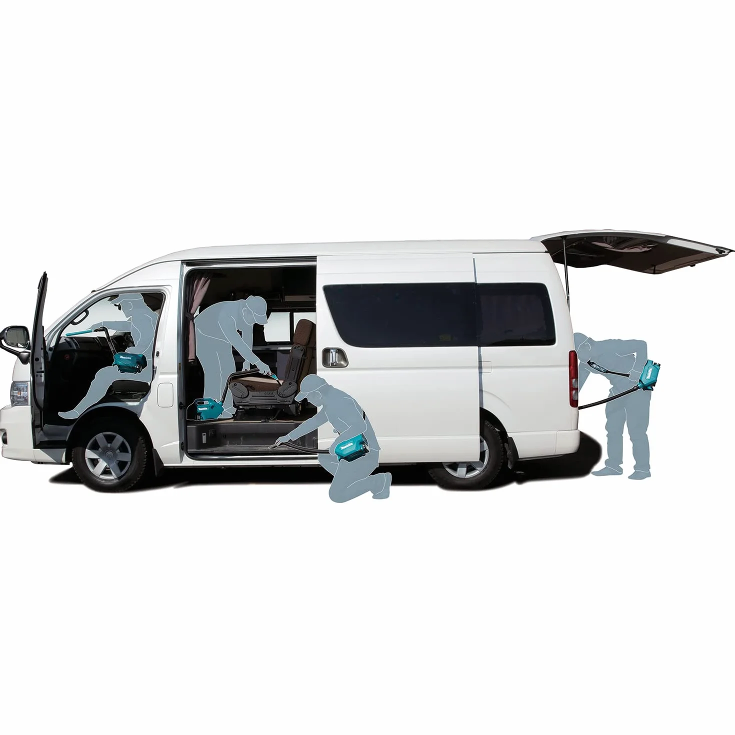 Makita Aspirador 12V MAX CXT Especial para Coche Multicolor