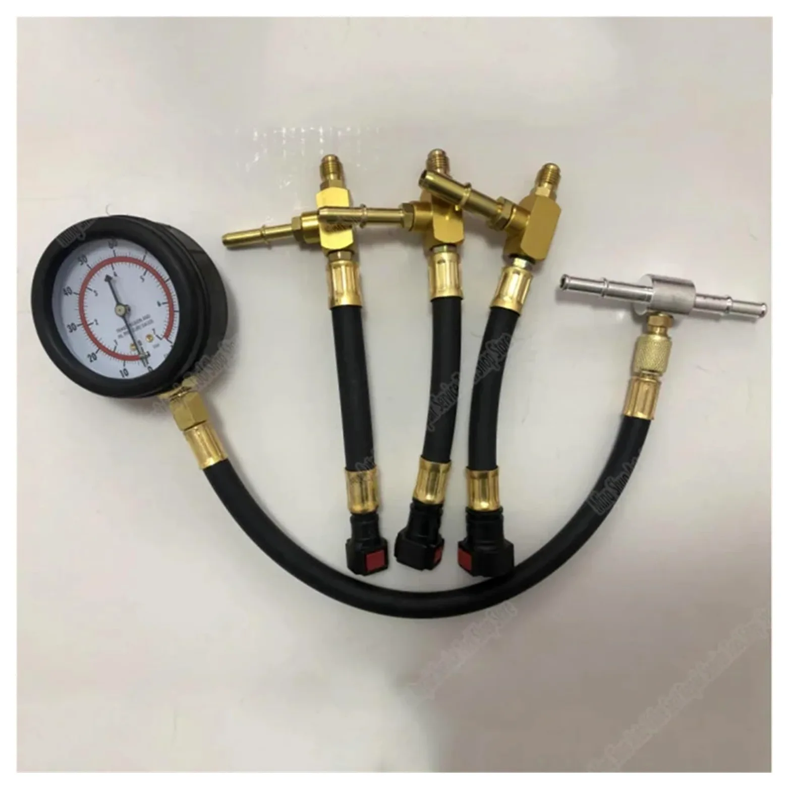 Medidor De Presión Combustible For Coche, Prueba Inyección Gasolina con Conector 6,3 7,89 9,49, Conexión Rápida Suficientemente Preciso