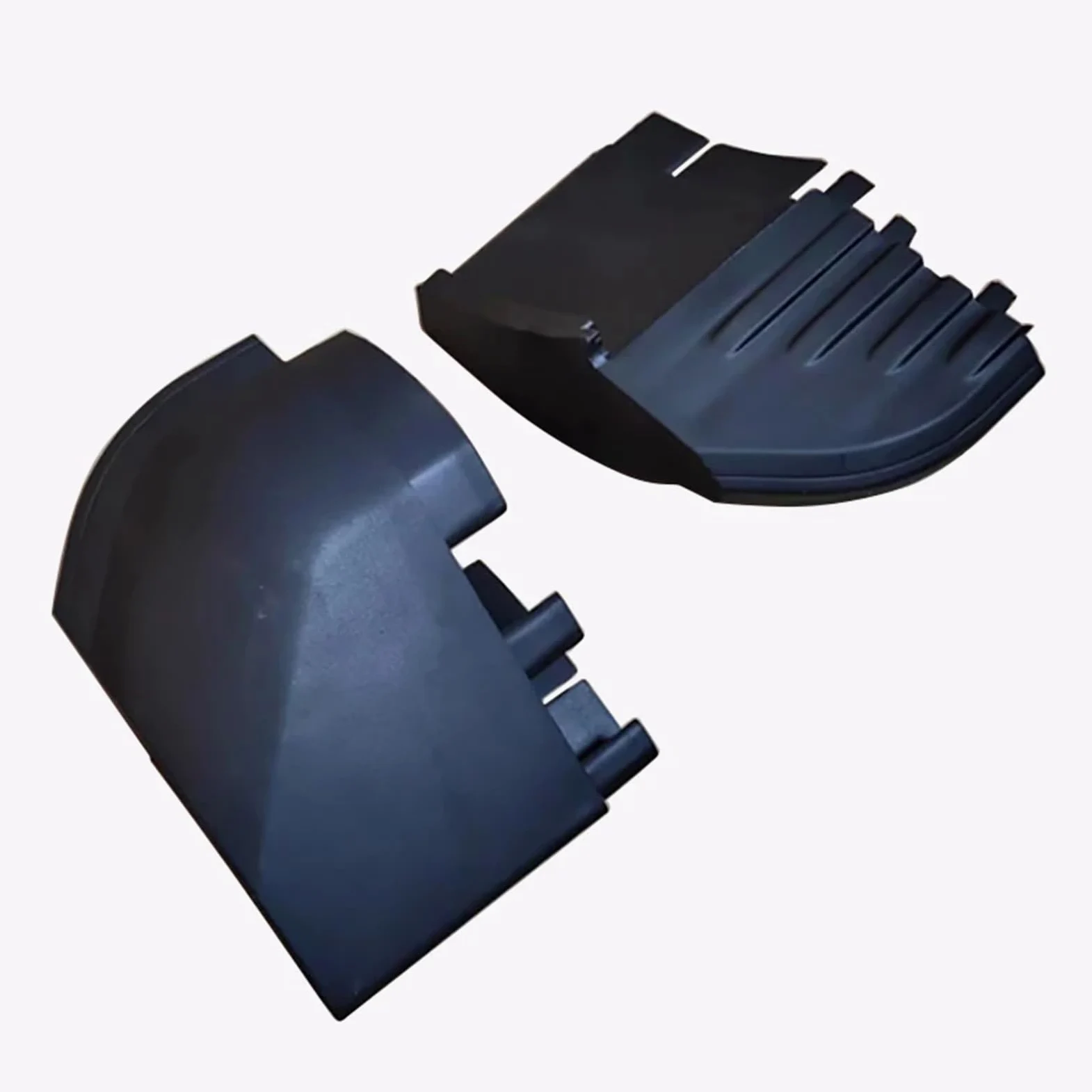 Faldones Laterales Tapa Extremo Estribo Lateral Puerta Coche para VW para Touareg 7L 2002 Estribo Tapa Tapón Superior/Extremo, Piezas Repuesto Falda Lateral Coche(Rear Left)