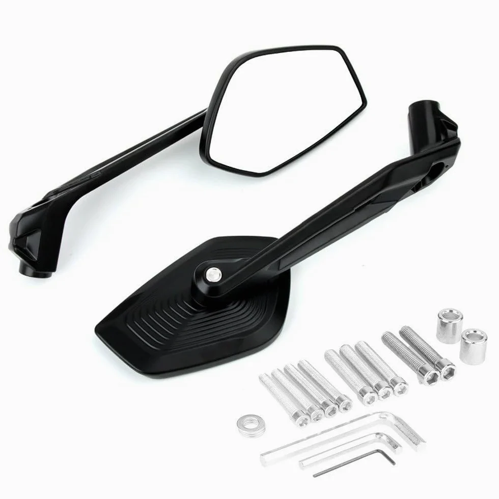 Retrovisor manillar scooter Espejos Retrovisores De Motocicleta Compatible con Ducati Para Desert X Para DesertX Para Desert-X 2022 2023 2024 Para Espejo Lateral CNC Para