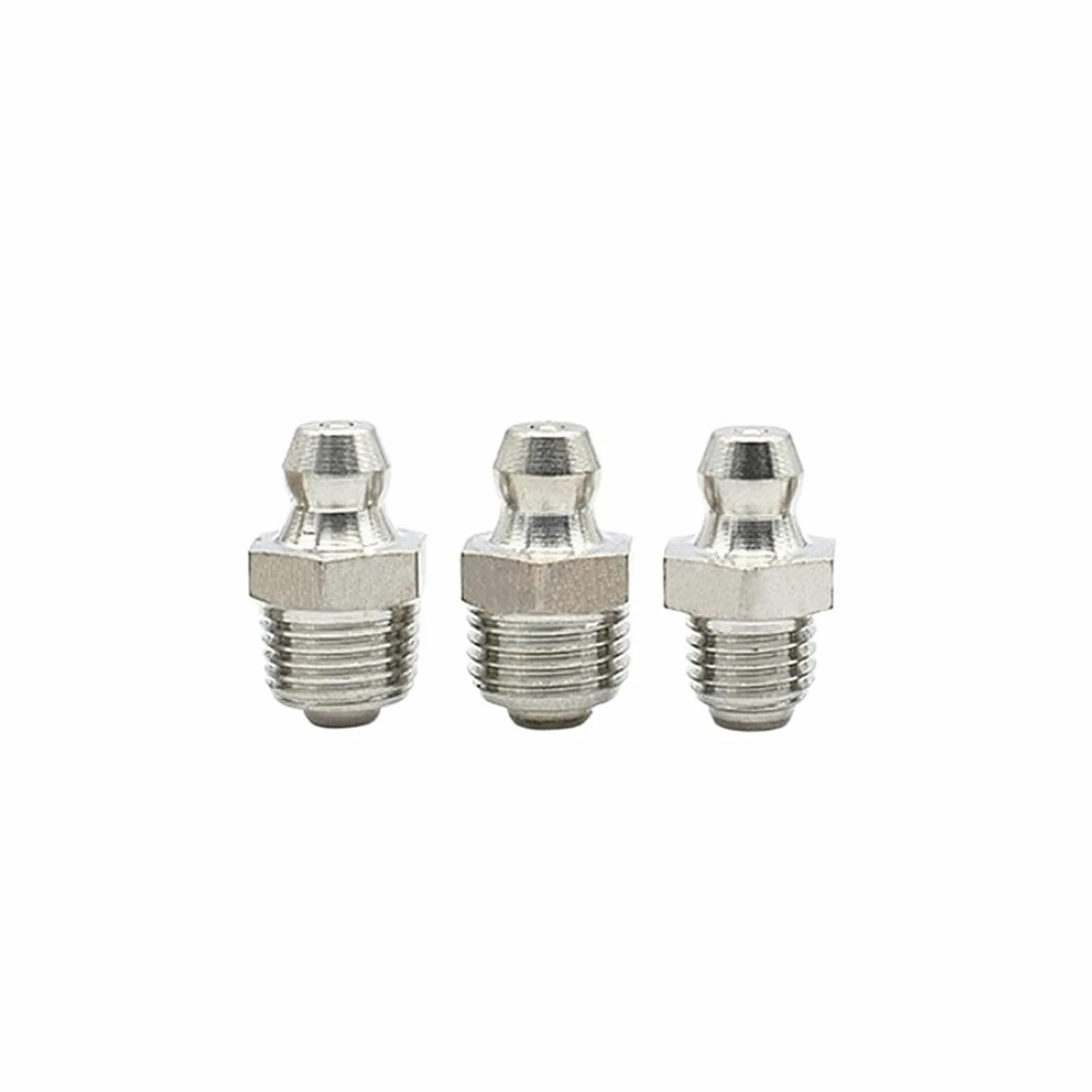 SSIMOO NPT 1/8-27 Accesorios Zerk de Grasa de Hierro galvanizado Recto Accesorios for pezones 100 Uds Boca de Boquilla de Aceite for Pistola engrasadora Rosca Estadounidense SAE Kindly