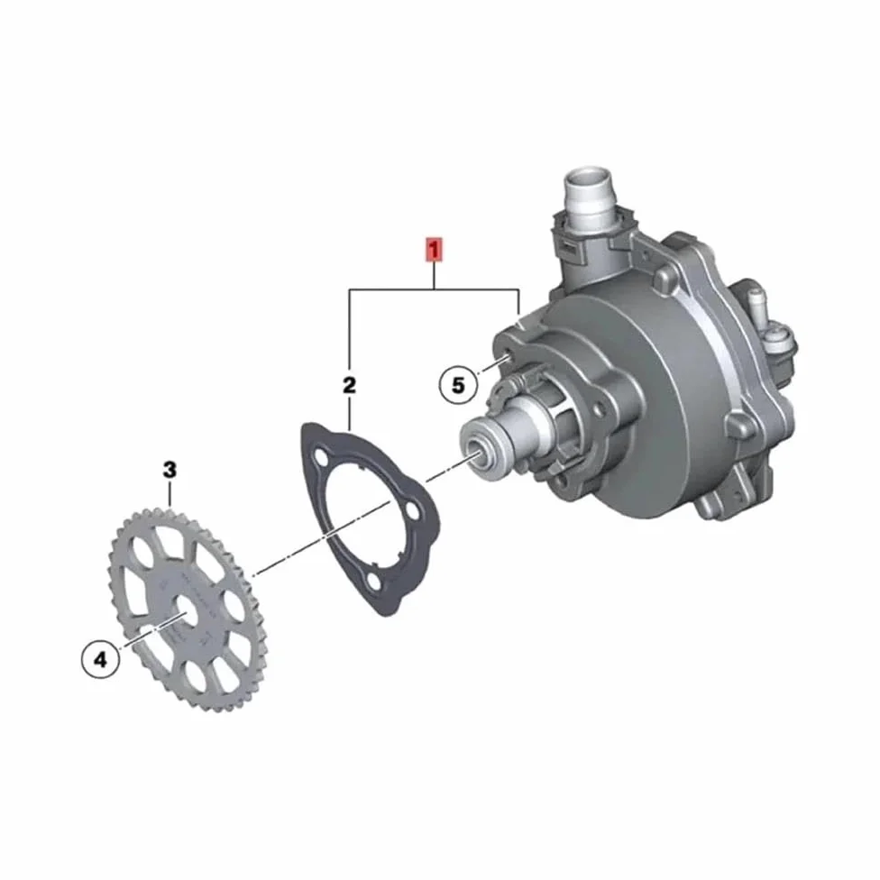 Bomba de vacío de freno 11667519458 7519458 Bomba De Vacío De Freno Para Serie 7 Volante A La Izquierda F01 (2007-2012) ECE Bomba de vacio frenos