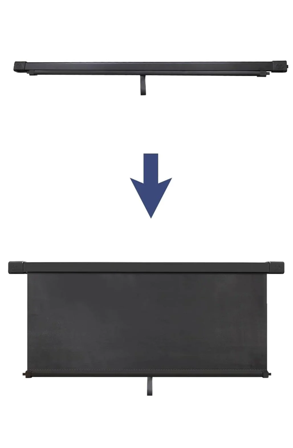 Genérico para Jeep para Compass para Patriot 2007-2012 Cubierta Retráctil Carga Maletero Estante Paquetes Escudo Impermeable Privacidad Automóviles Cubierta Carga Retráctil Maletero Coche(Canvas)