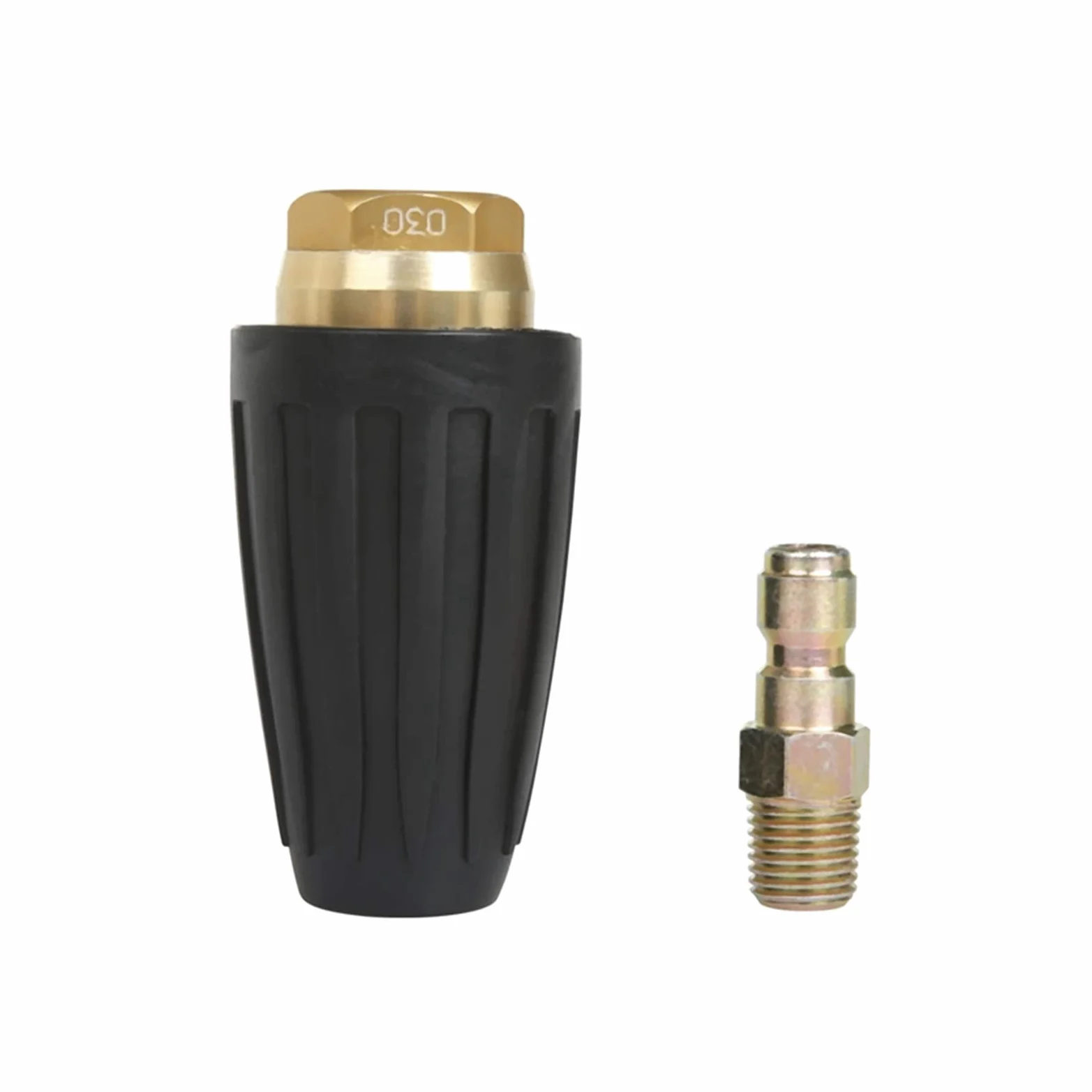 XENITE Boquilla de inyección de Combustible 2X Boquilla De Turbo De Lavadora De Presión Universal para Accesorios De Salida De Alta Presión Rotario 3.0 Orificio 1/4 Pulgadas 3000 PSI
