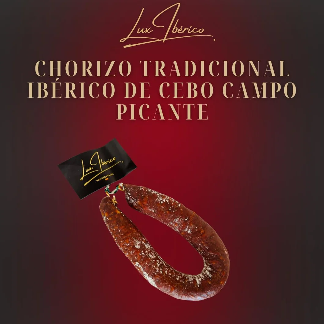 Chorizo Ibérico Picante Herrradura 350g Embutido Tradicional Extremadura