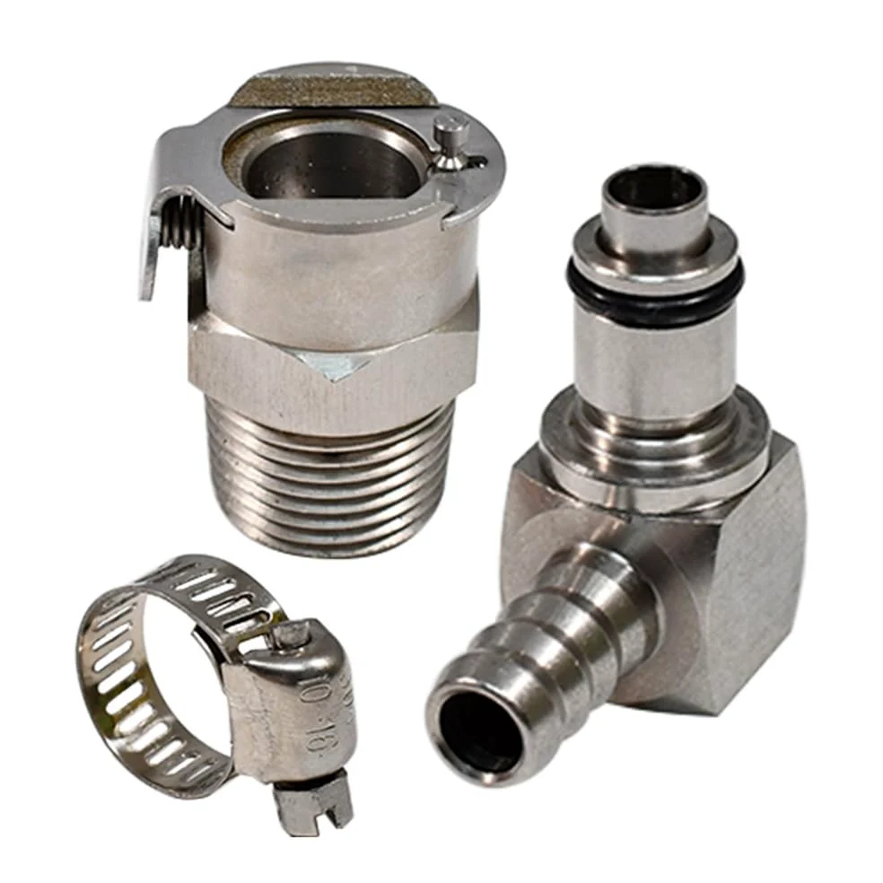 Bomba de descarga rápida de doble conector para gasolina Kit de reparación Bomba de combustible de metal Compatible con BMW R1200GS ADV R1200RT S1000RR K1200R K1300R K1600GTL HP4 Rninet