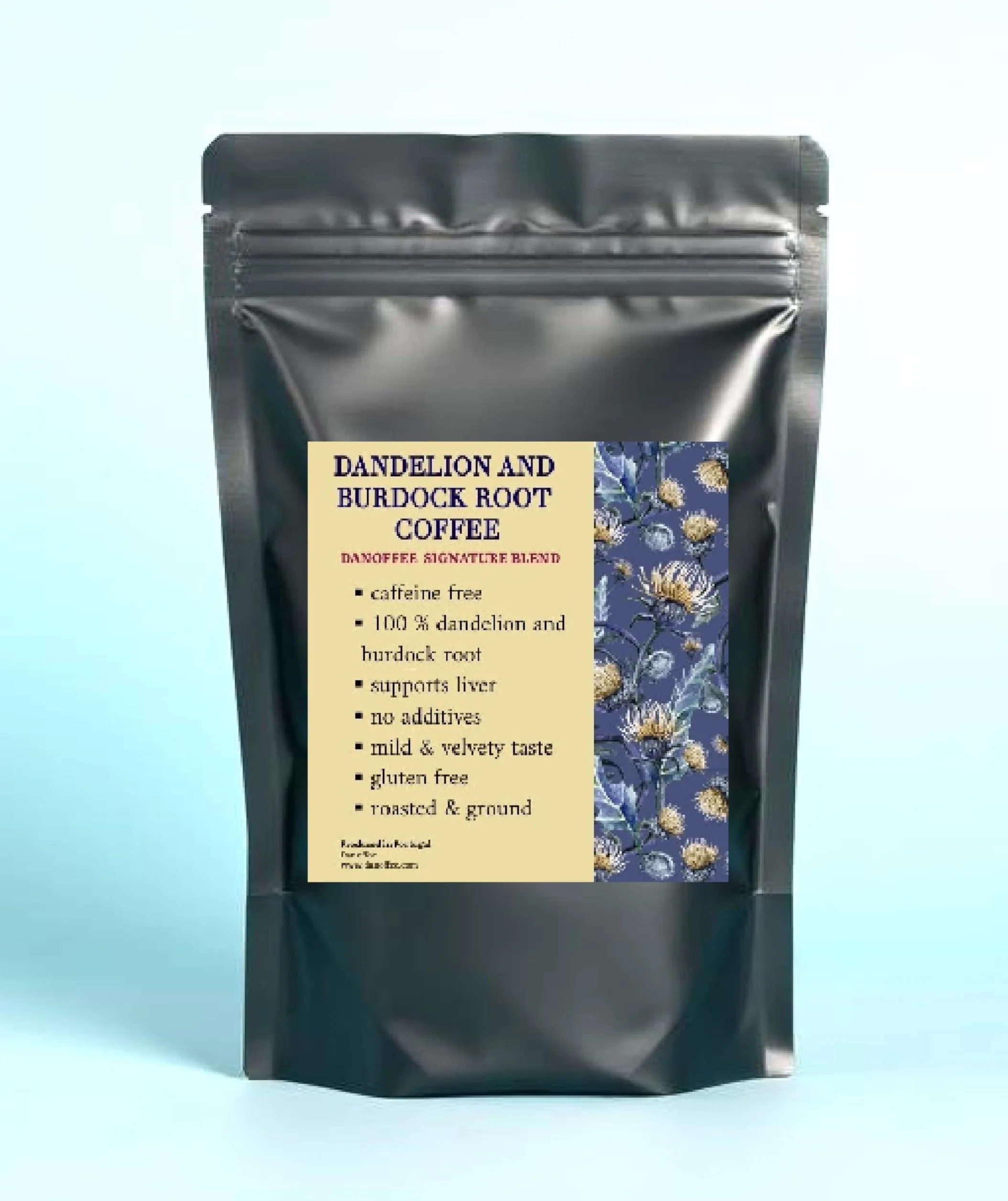 Danoffee Dandelion and Burdock Root Coffee 200 g Organic Roasted Caffeine Free