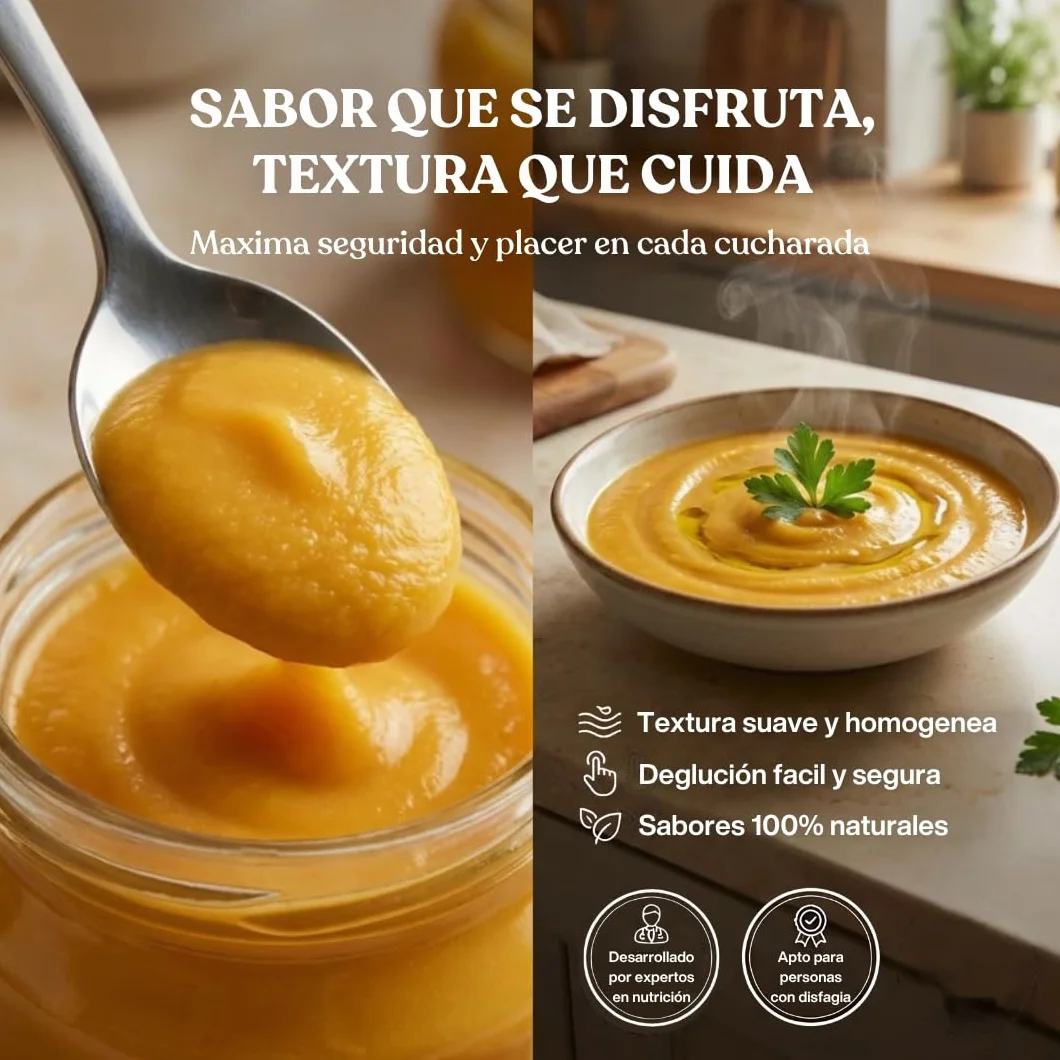 Natursenior Comida Triturada para Personas Mayores Pack Puré Guiso de Pollo en Salsa 100% Natural Omega 3 Fibra Proteína 6x340g