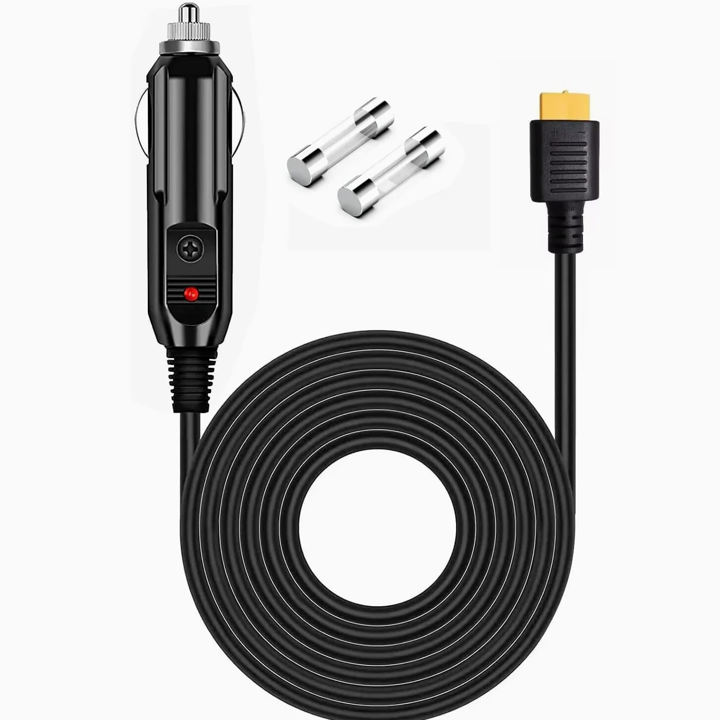 Cable cargador de coche de 12 V/24 V para estación de alimentación portátil BLUETTI AC2A AC70 AC50B EB55 Elite 200 V2 y más conector XT60, generador solar, cable adaptador de alimentación