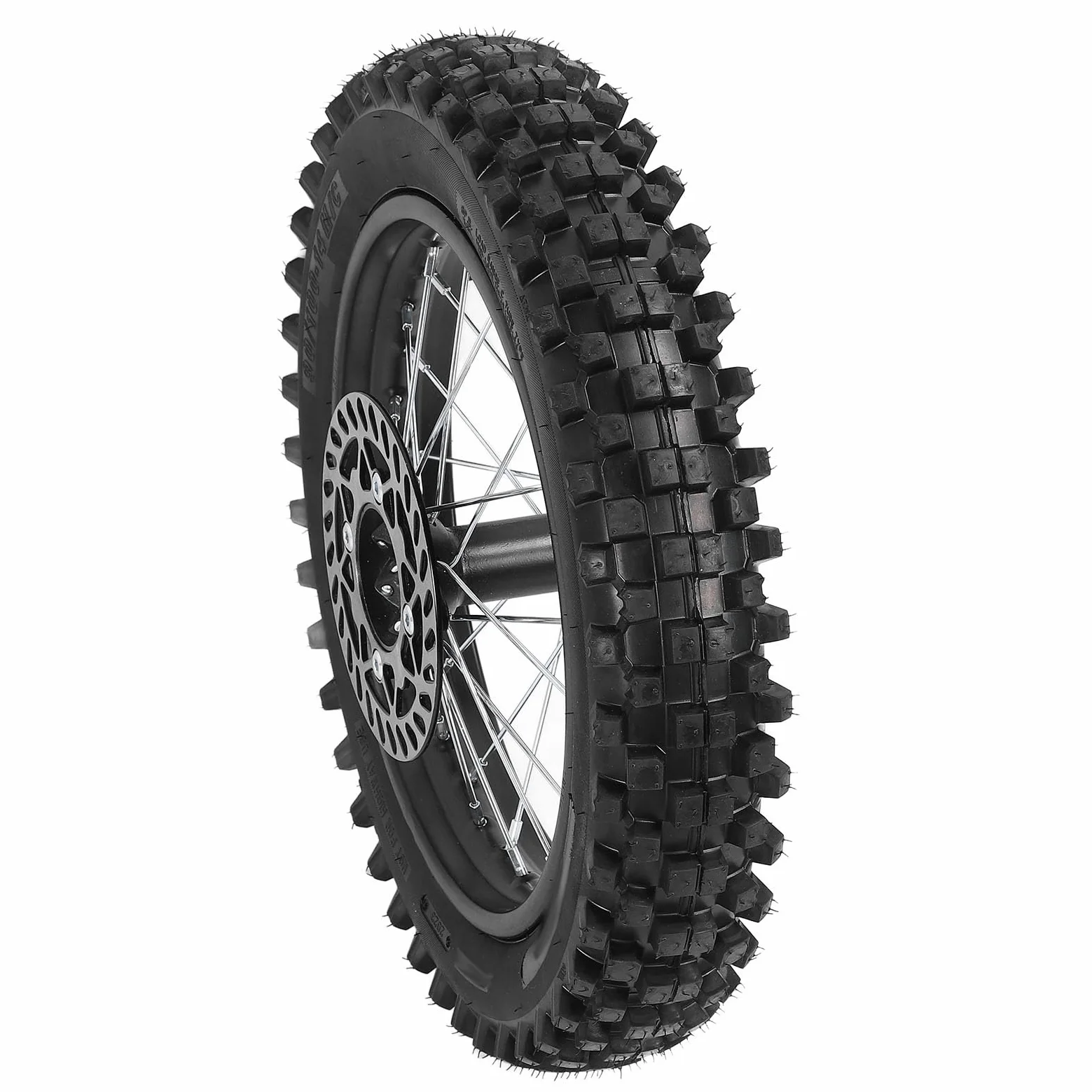 Tbest Conjunto de Neumáticos de Llanta Trasera 90/100-14 para TAO KAYO TSD 110 TD 125, Accesorio de Repuesto Duradero para Montar en Motocicleta