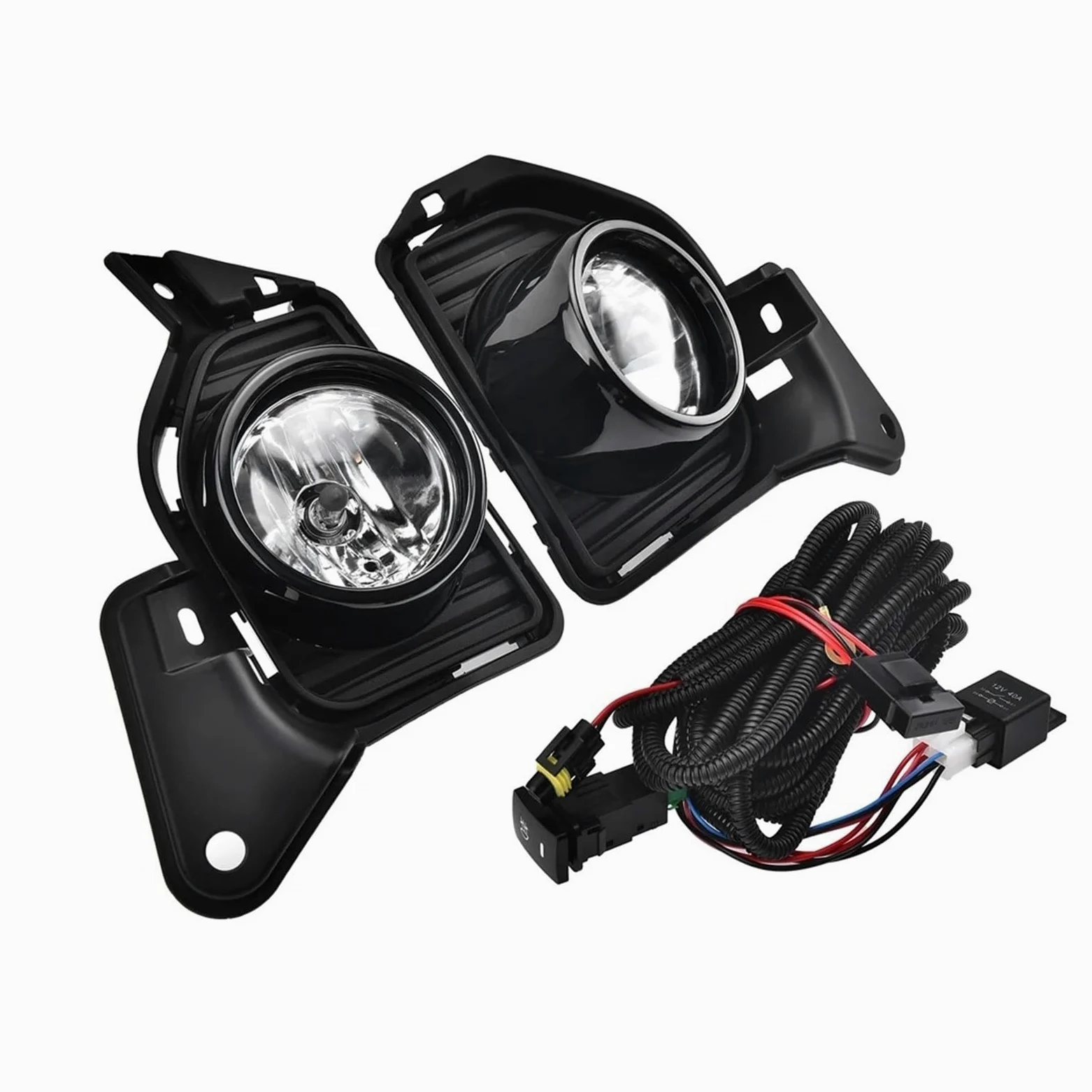 Para TOYOTA Para HIACE Para COMMUTER 2014 2015 2016 Luces Diurnas LED DRL Conjunto Faros Antiniebla Luces Diurnas Cables Interruptor Señal Giro Coche Luces Antiniebla