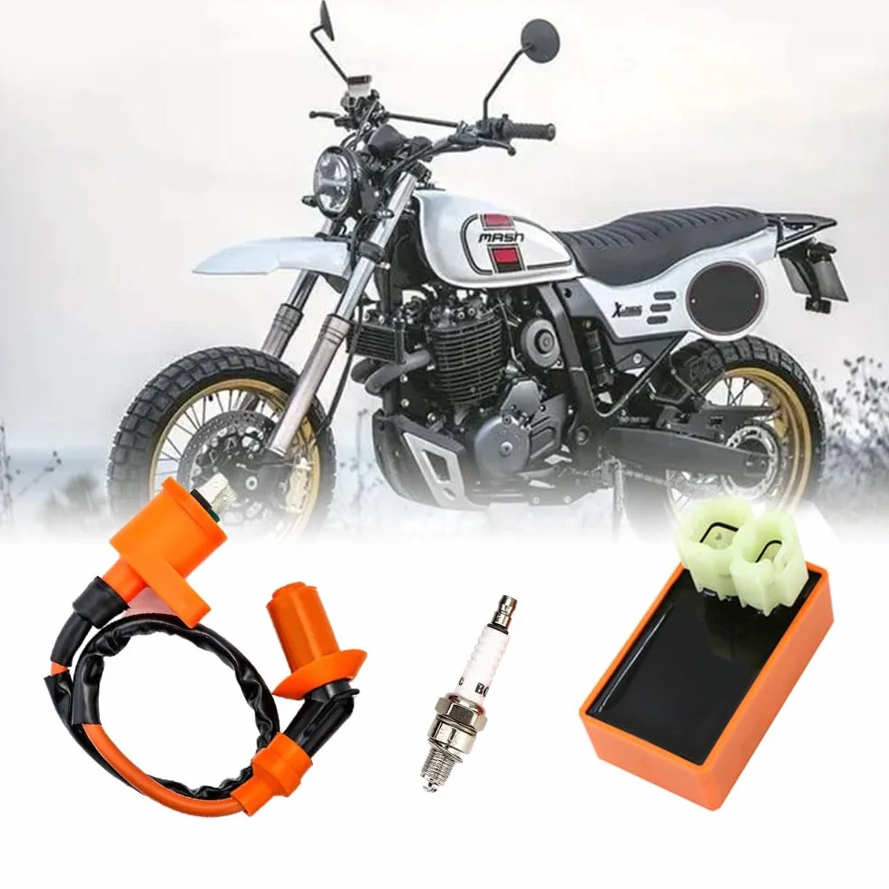 Bobina de encendido CDI, bobina de encendido, sistema de encendido para GY6 50 CC 125 CC 150 CC, bujía Samfox Racing Performance CDI compatible