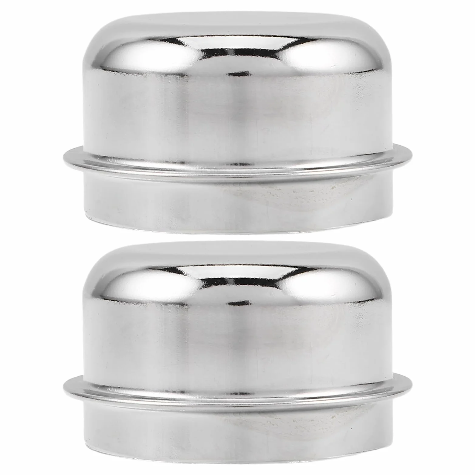 IMIKEYA 2 Tapas Instalación Rápida Antipolvo de Aluminio y Rendimiento Estable, Cubiertas Protectoras para Cubo de Rueda de Remolque para Ejes de Remolque