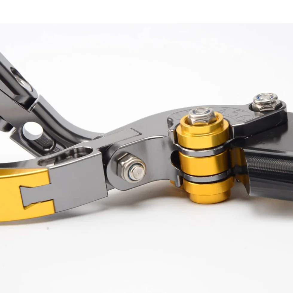 ESPEEDMTC para Aprilia Shiver 750/ GT/ 900, aleación de Aluminio CNC modificada, Longitud de 6 etapas, Palanca de Embrague de Freno de Mano Plegable Ajustable, Accesorios (Negro)