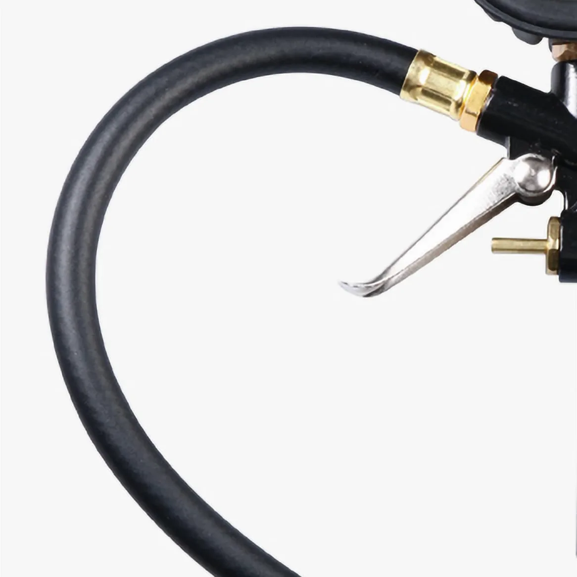 Manómetro de presión de neumáticos, Herramienta de medición de neumáticos de Coche con Mango de 55MM, indicador de presión de Manguera Flexible de Dial de Alta precisión