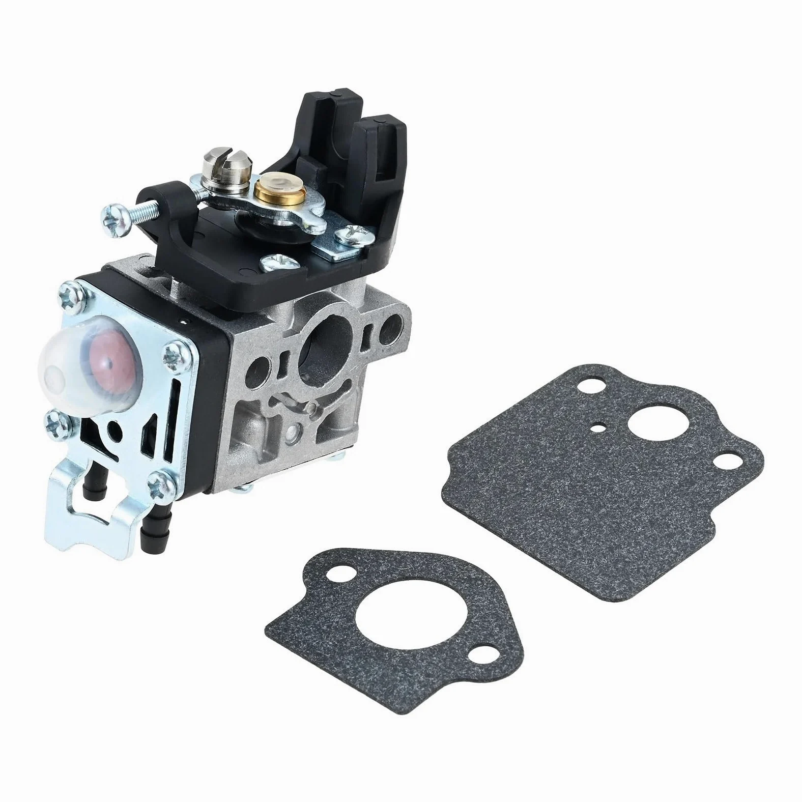 Carburador de motosierra con 2 uds juntas aptas para SRM-3020 PAS-3020 Carb OEM A021004831 herramienta eléctrica jardín