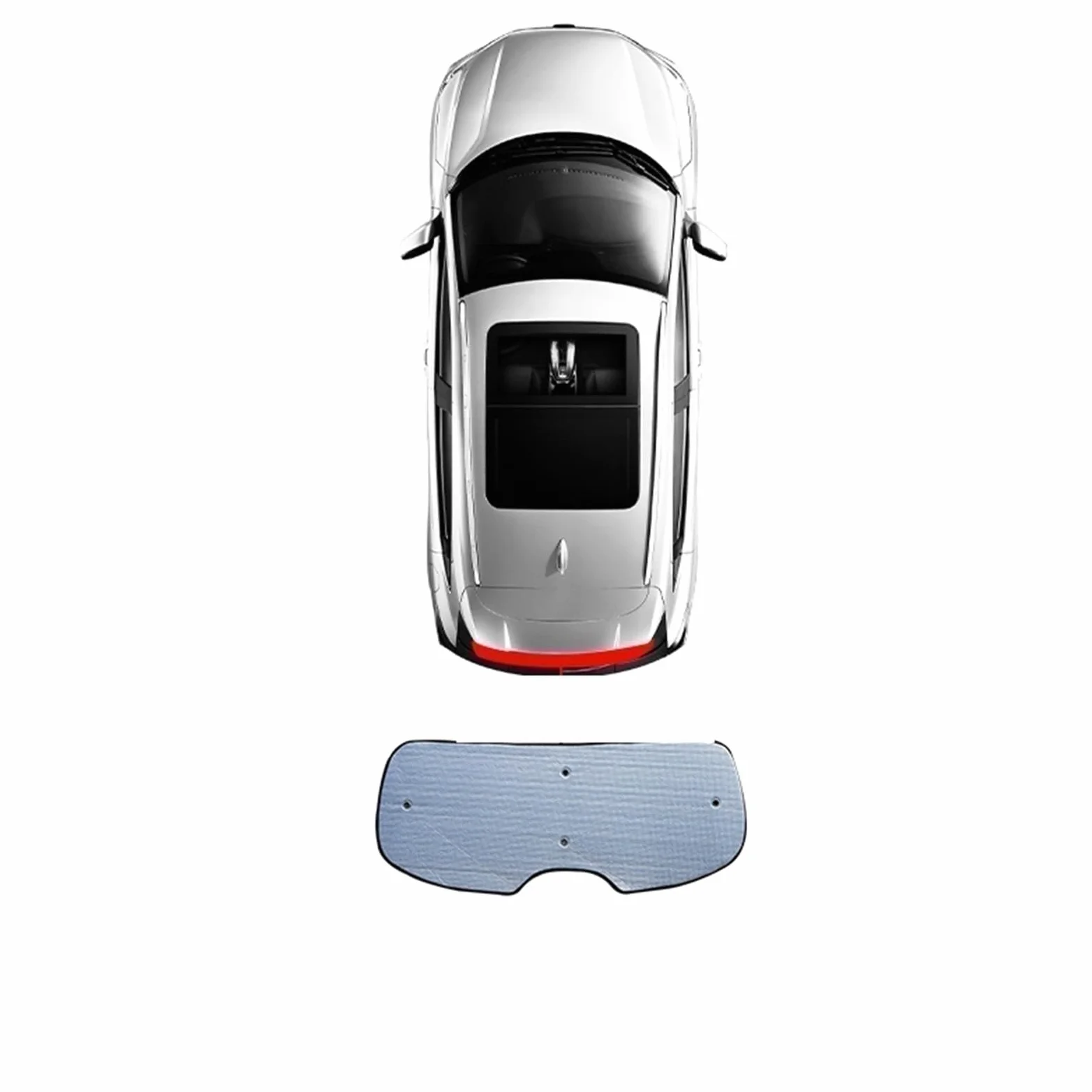 Protector Solar Coche Para Chery Para Omoda 5 2022 2023 Parasol Coche Protección UV Cortina Parasol Visera Cubierta Parabrisas Delantero Accesorio Protección Privacidad Parasol Para Parabrisas Coche(R