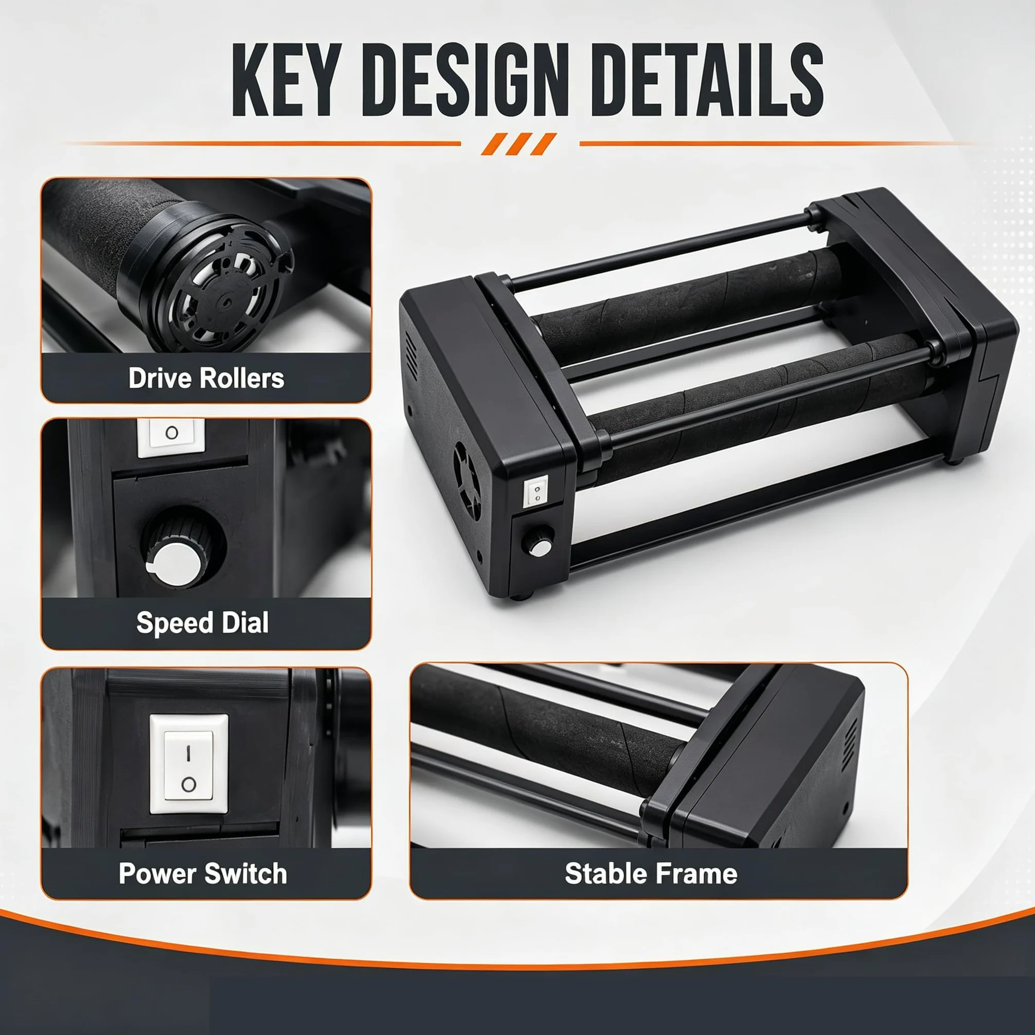 Molino de Bolas de sobremesa para Laboratorio, máquina Horizontal de molienda y Pulido, con Recipiente cerámico de 0,4 L, Temporizador Digital y Capacidad de 30 a 150 ml.