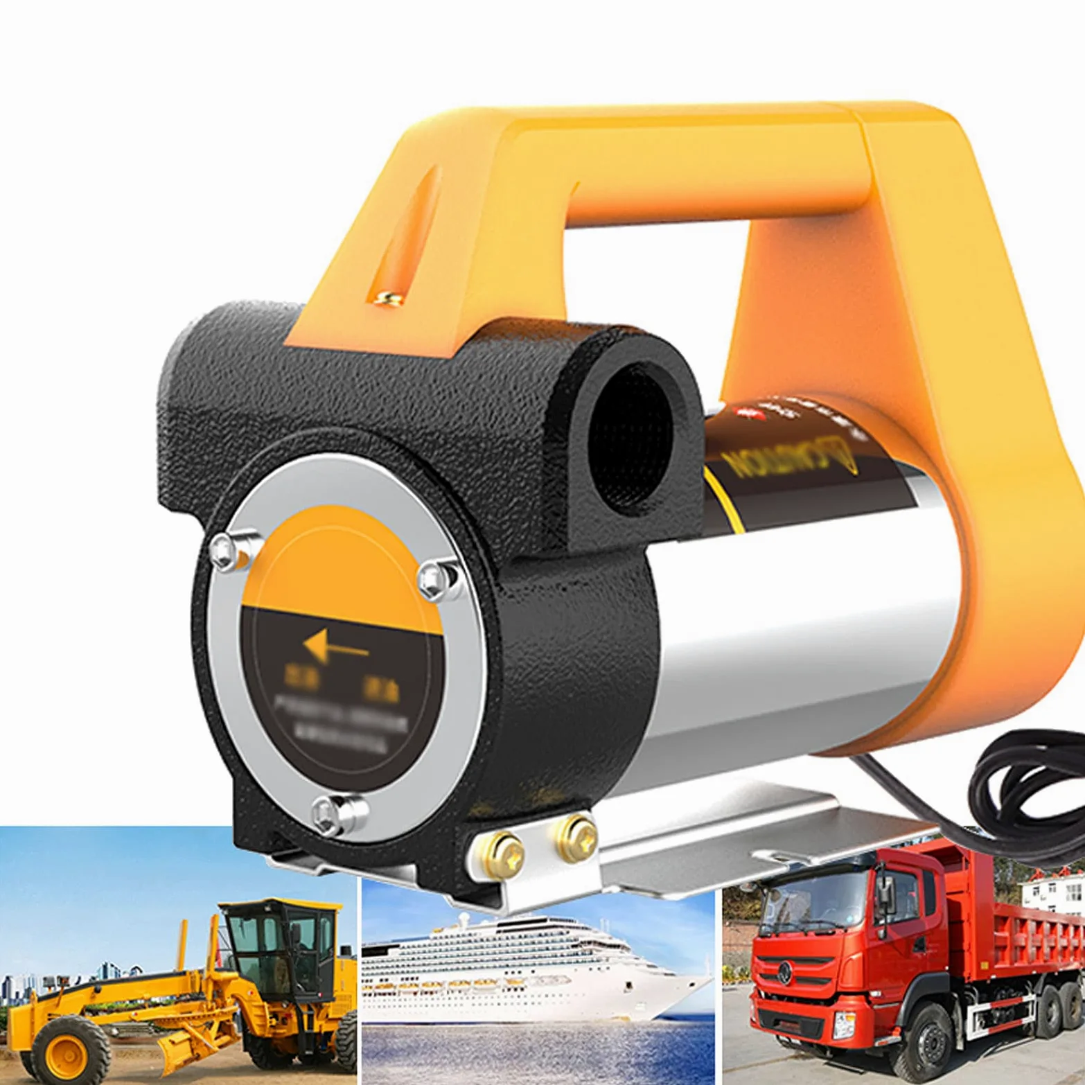 Bomba de Transferencia Diésel, Bomba de Trasvase de Gasoil 12V, 24V, 220V, Kit de Bomba de Extractor de Aceite Eléctrico, 580W