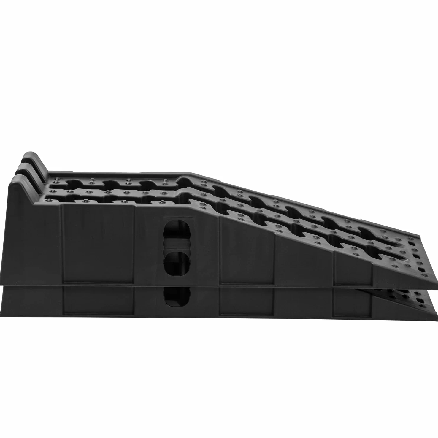 KATSU Tools 2 Piezas Rampas de Plástico para Coche, Apilables, 5 Ton Capacidad, Rampas de Garaje Resistentes para Caravana Camping Auto Taller Servicio de Coche 161934