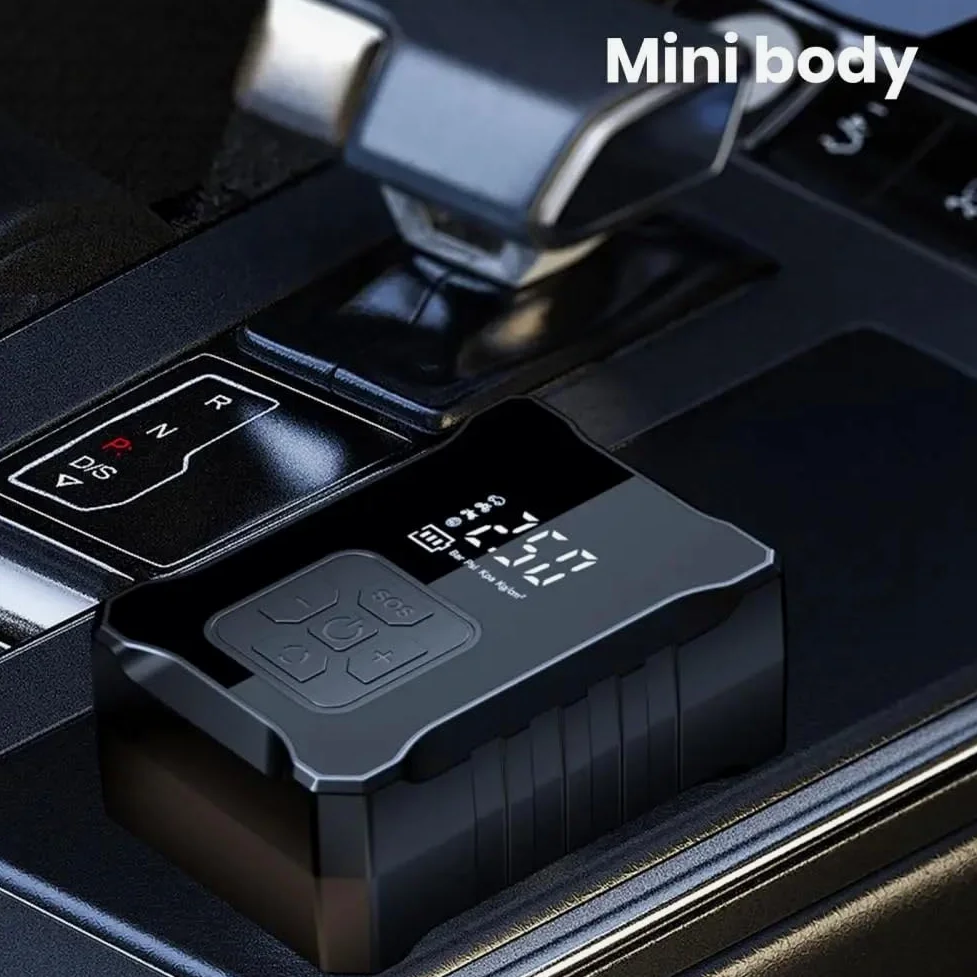 Inflador Ruedas Coche Inflador de neumáticos, compresor de aire portátil con bomba de aire eléctrica recargable Digital, manómetro de presión de neumáticos Compresores de aire portátiles(Blue)