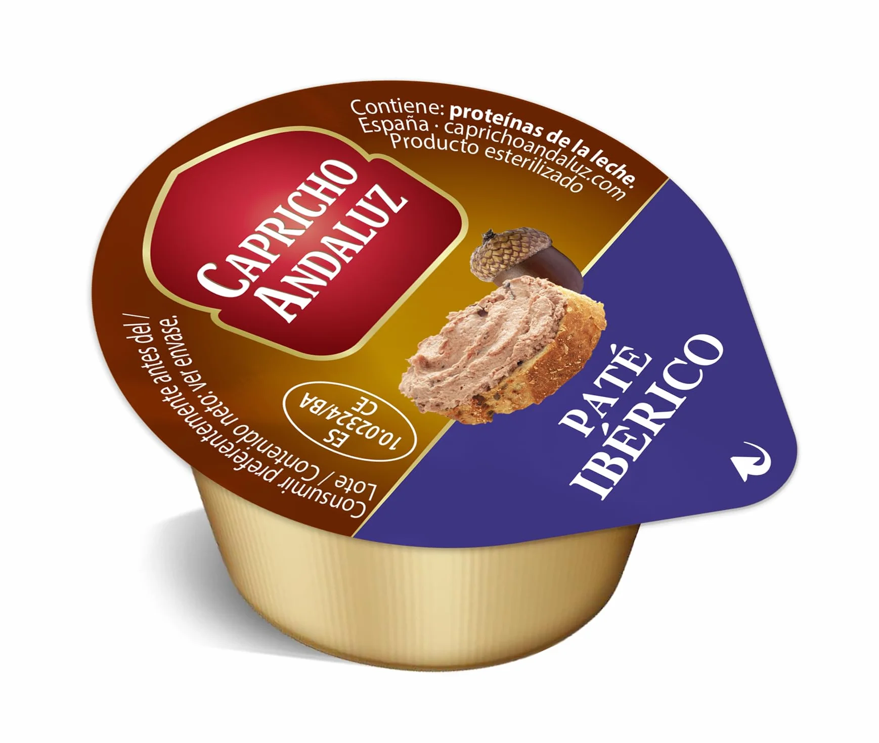 Capricho Andaluz Bolsa Paté Ibérico 8 Unidades 25 gr Monodosis Untable