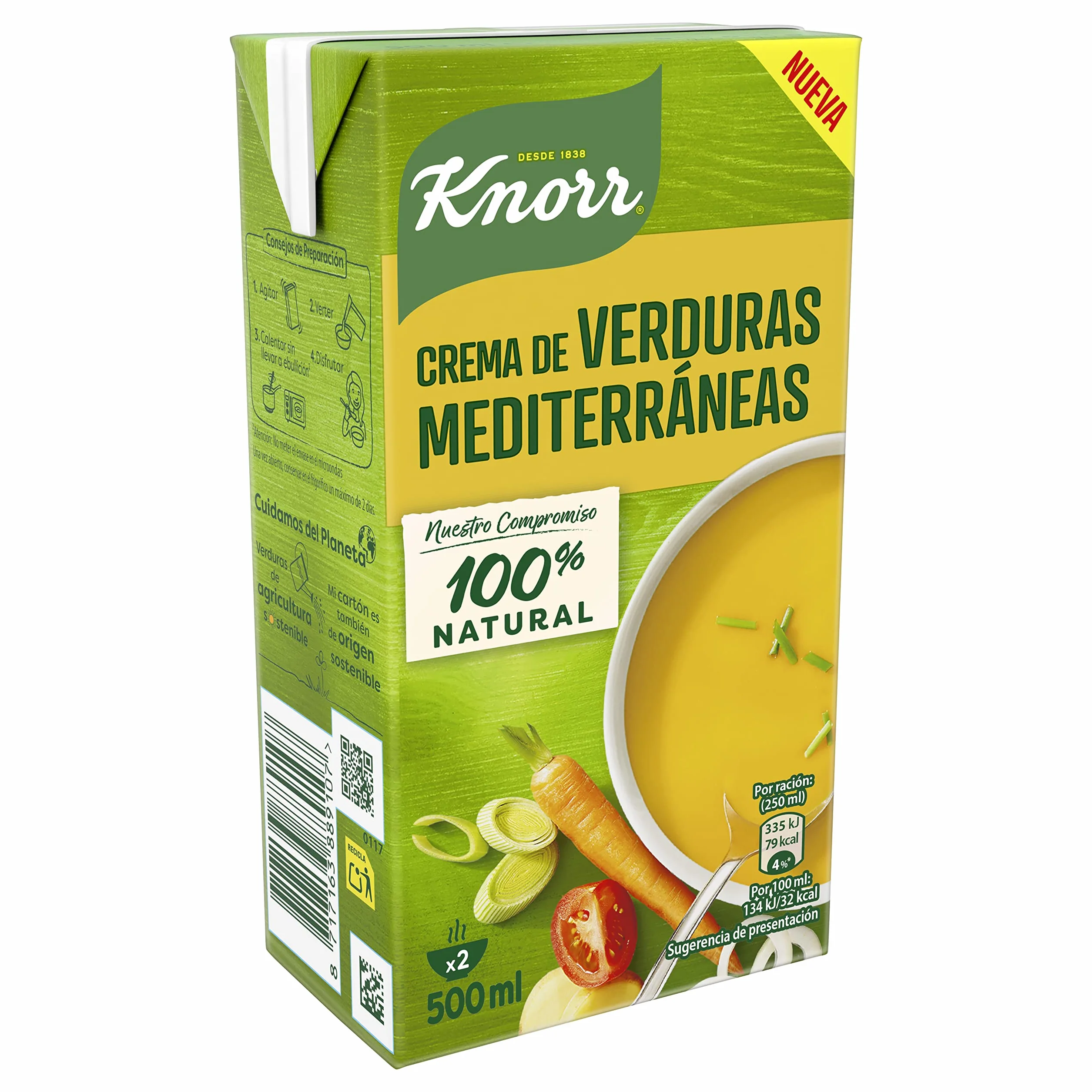 Knorr Crema de Verduras Mediterraneas 500ml