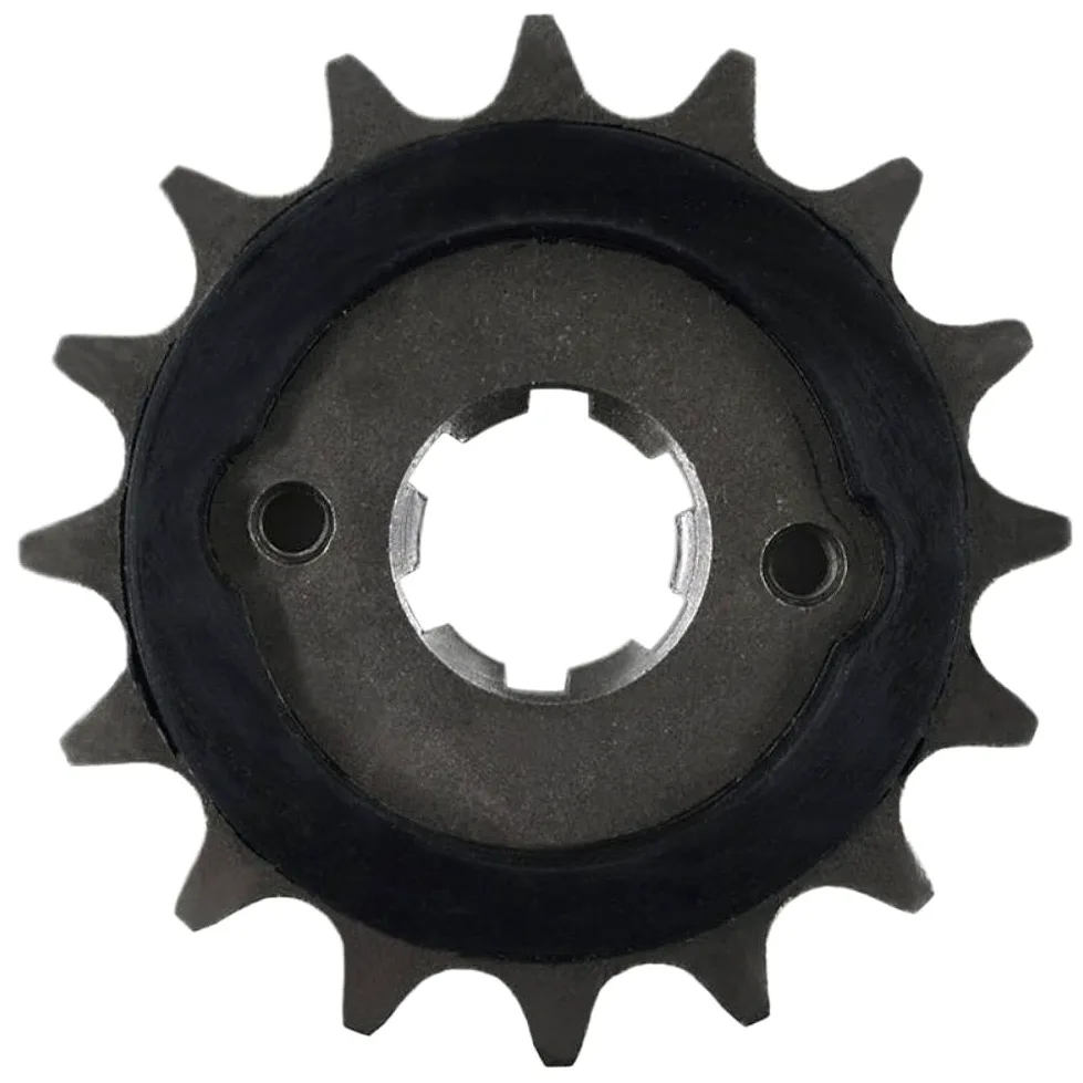 Amortiguador de goma de piñón delantero 16T Compatible con DT250 DT400 SR250 TT250 XV250 V VStar XV240 Virago Small Gear