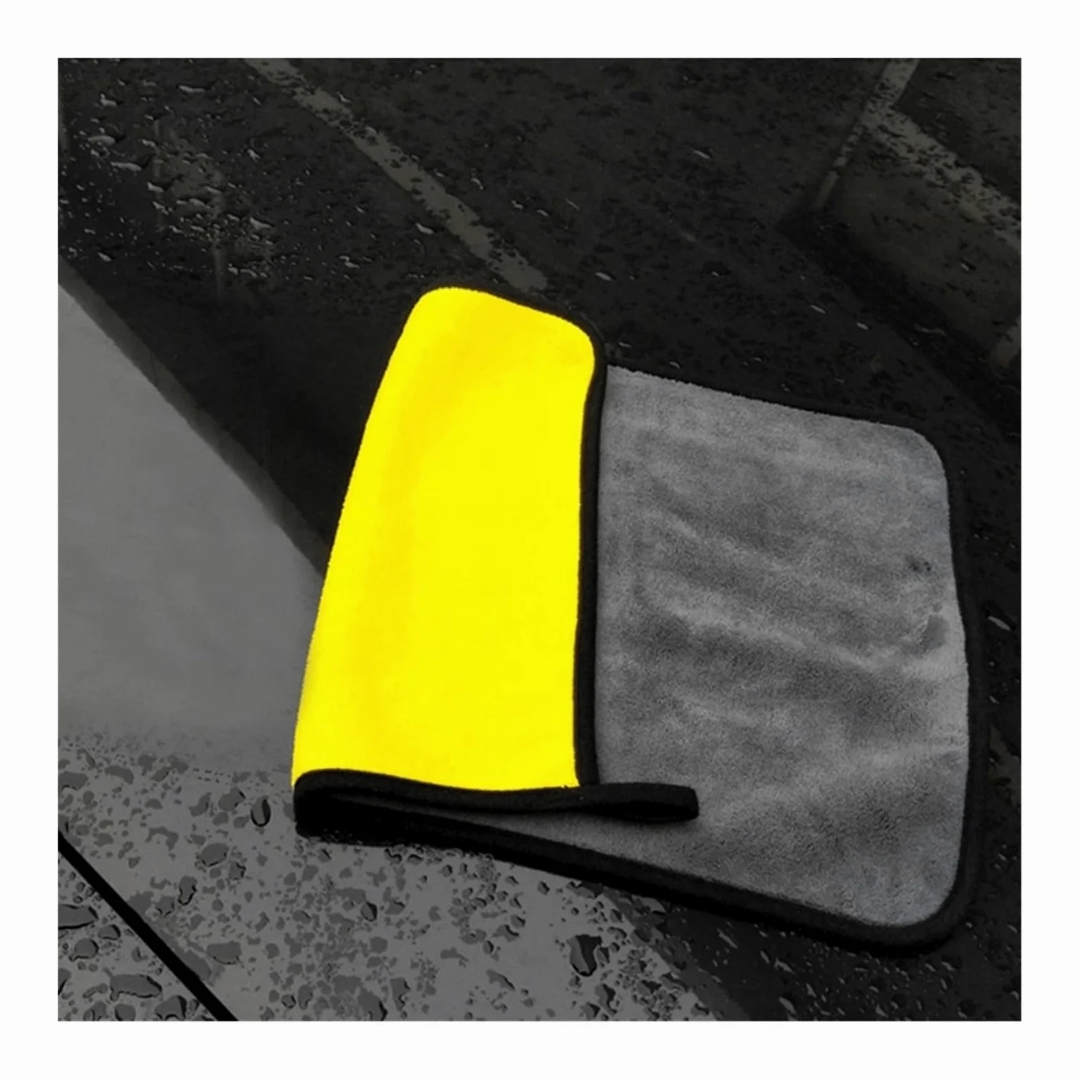 TRUSTTWO 10 unids 30/40/60 cm toalla de microfibra de tela de microfibra de tela de lavado de toalla de toalla de tela de limpieza de tela de lavado de automóviles de lavado de autos Detalles automáti