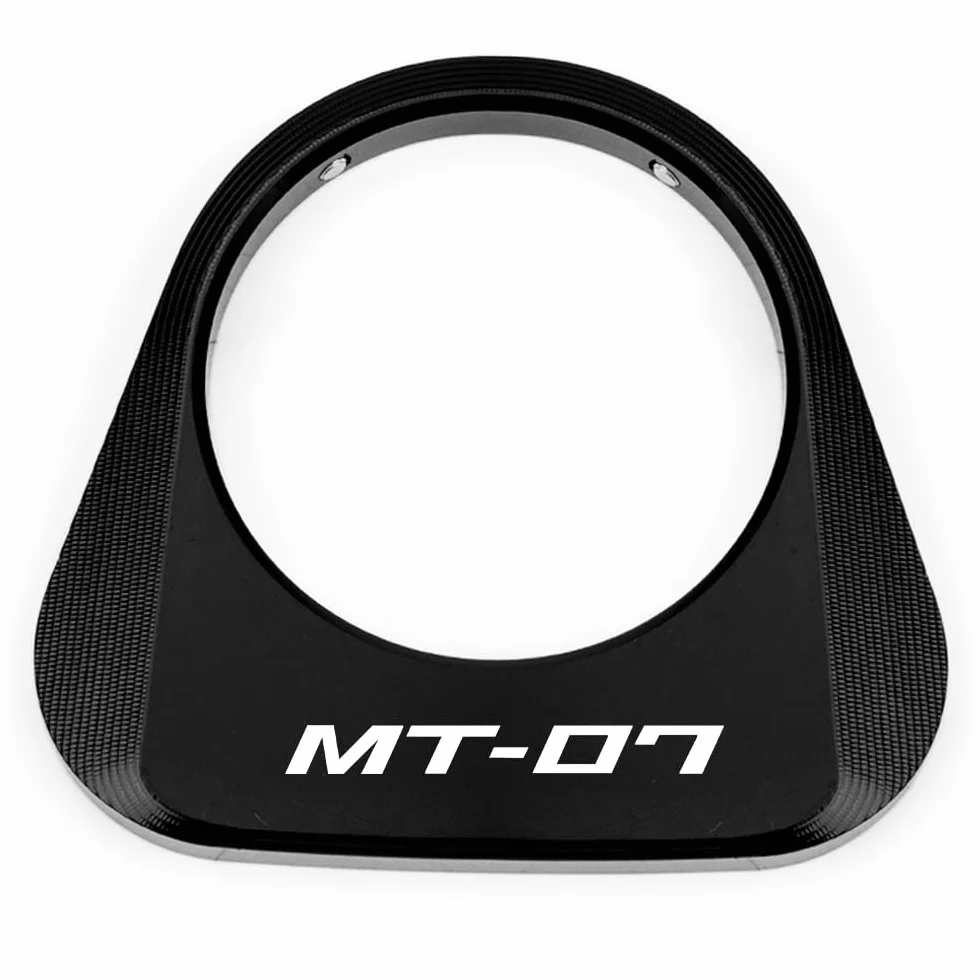 Compatible con MT 07 MT07 MT-07 FZ07 2025 2026 Accesorio para motocicleta Bloqueo de encendido Cubierta decorativa Anillo de cerradura de llave Cubierta protectora (Negro)