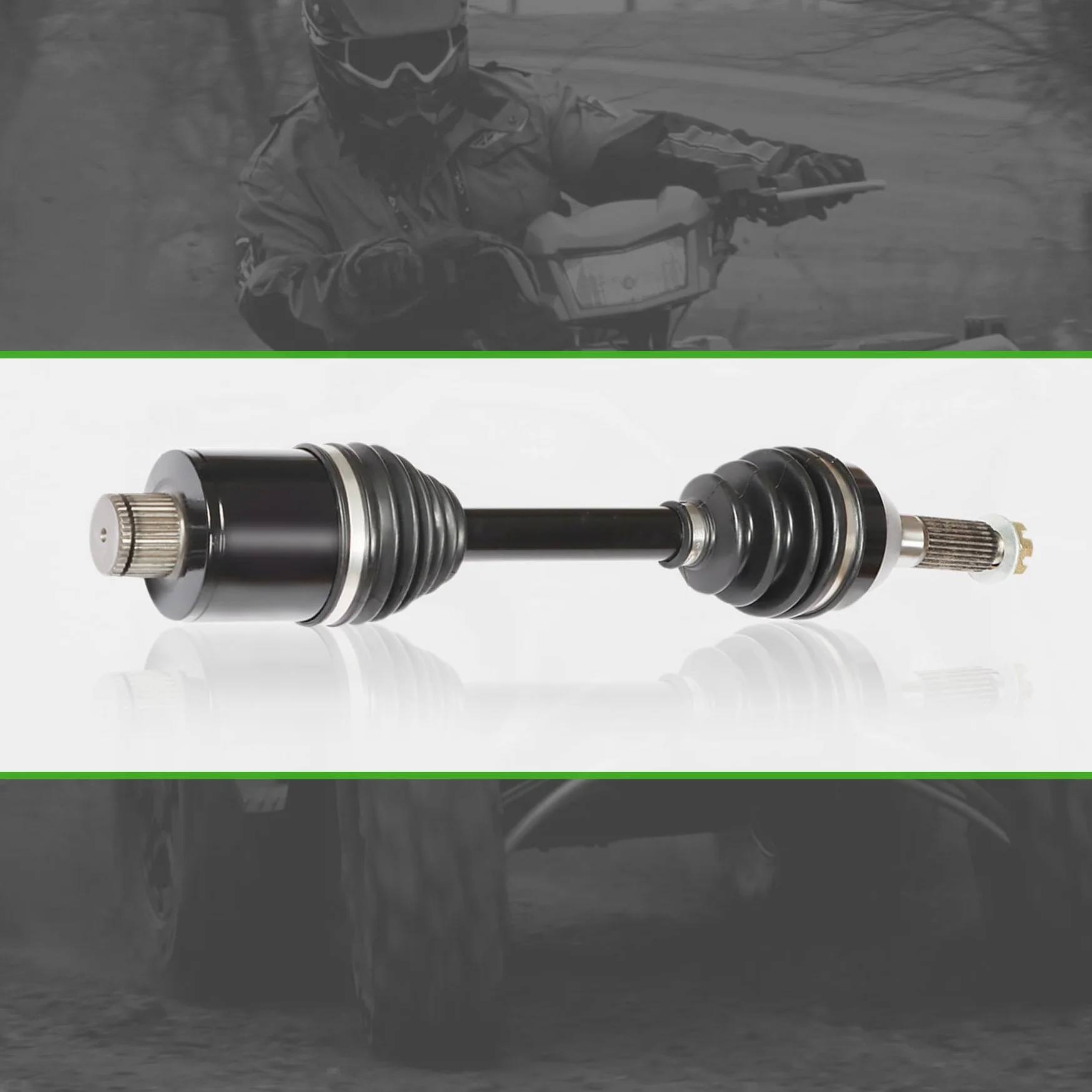 munirater Paquete de 2 ejes de transmisión trasero de alta resistencia para Polaris Sportsman 400 500 600 700 800 2003 2004 2005 1380240