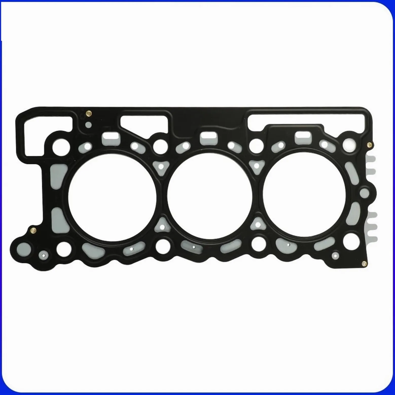 Juntas de enfriador de aceite Juego de juntas de culata para motor 3.0 T 306DT, compatible con Land Rover Range Rover L405 L320 L494 05-22 3.0T LR013066(4-tooth gasket)