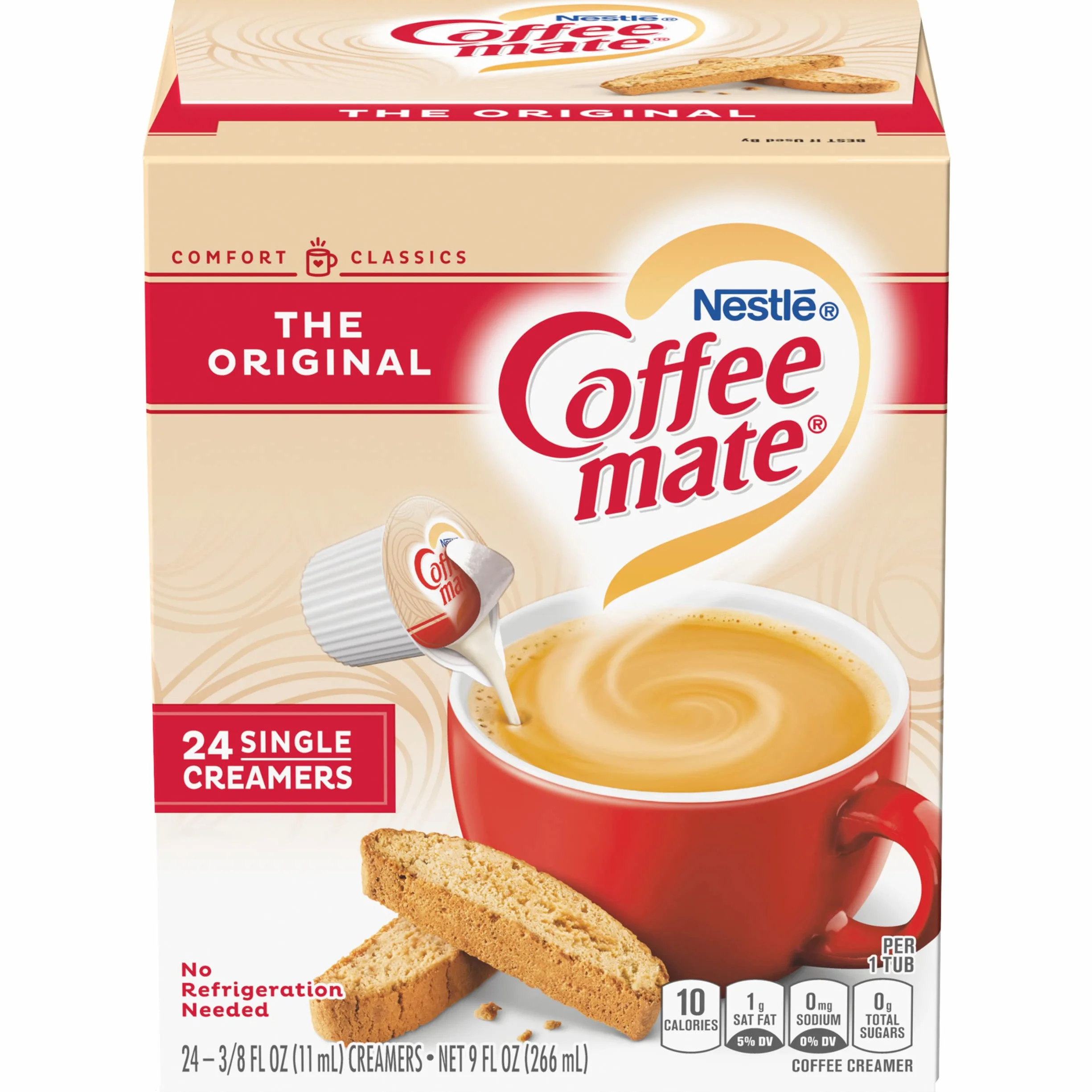 Coffee-mate Original Coffee Creamer Liquid Singles, 24 Count Pack of 4