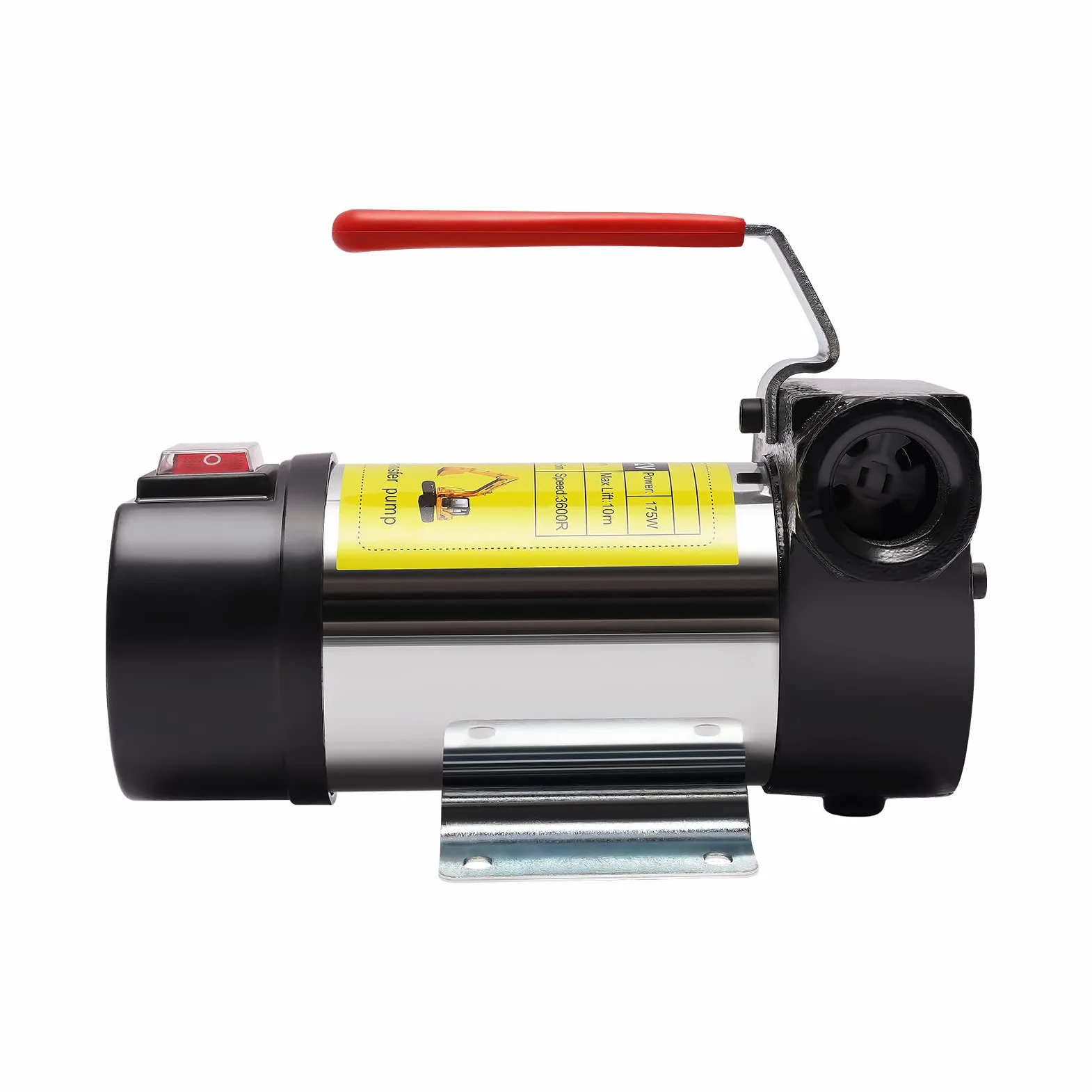 Bomba de aceite diesel autocebante, 12 V, 175 W, pistola automática con manguera de PVC, 50 l/min