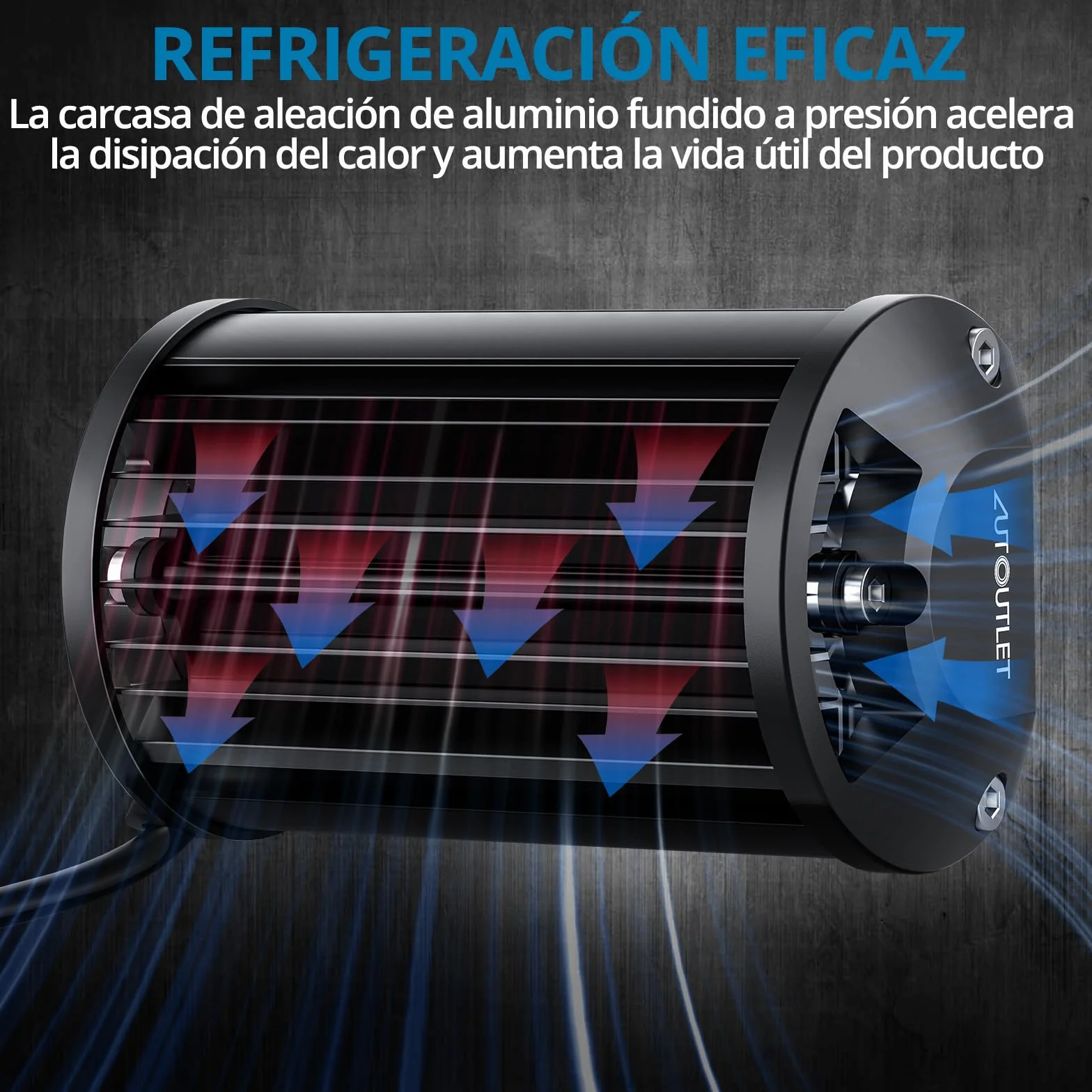AUTOUTLET 4PCS 72W Focos de Coche Foco de Trabajo LED 12V 24V 6000LM Impermeable IP65 Off-road Homologado para Camiones Pickup Jeep ATV UTV SUV Barco
