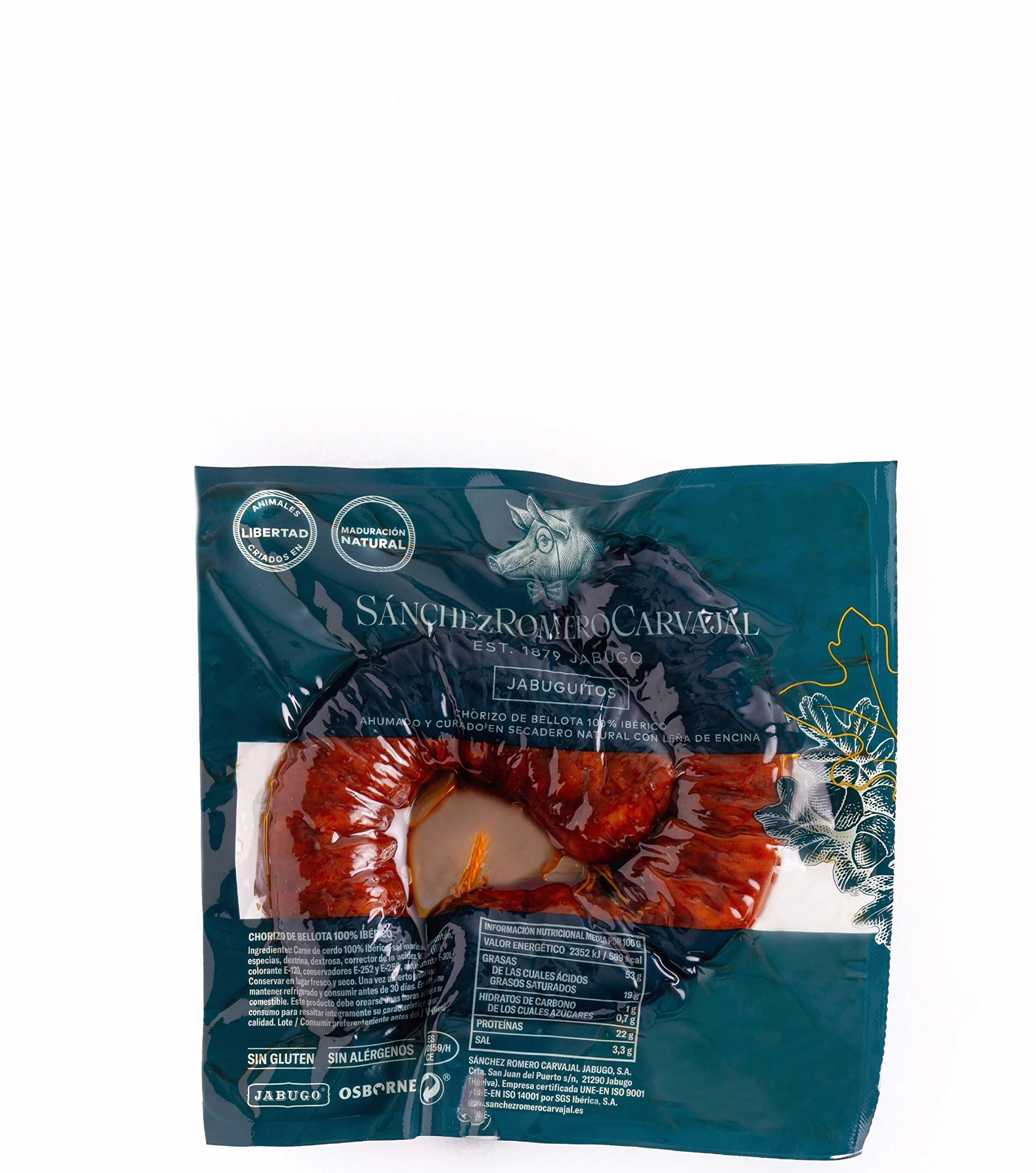 Sanchez Romero Carvajal Jabuguitos Chorizo de Cerdo Ibérico 250g