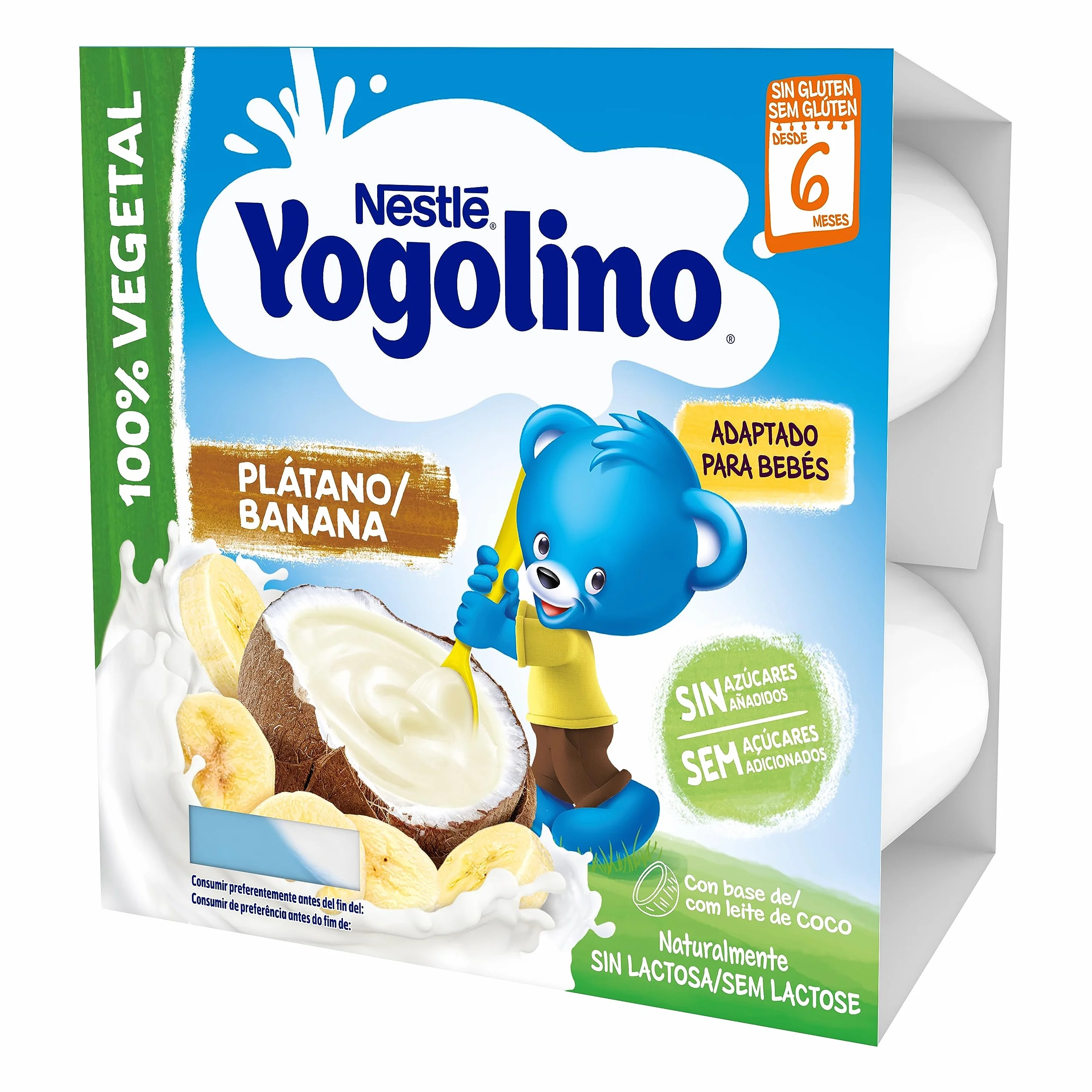 NESTLE YOGOLINO Coco Plátano 4x90g od 6 miesięcy
