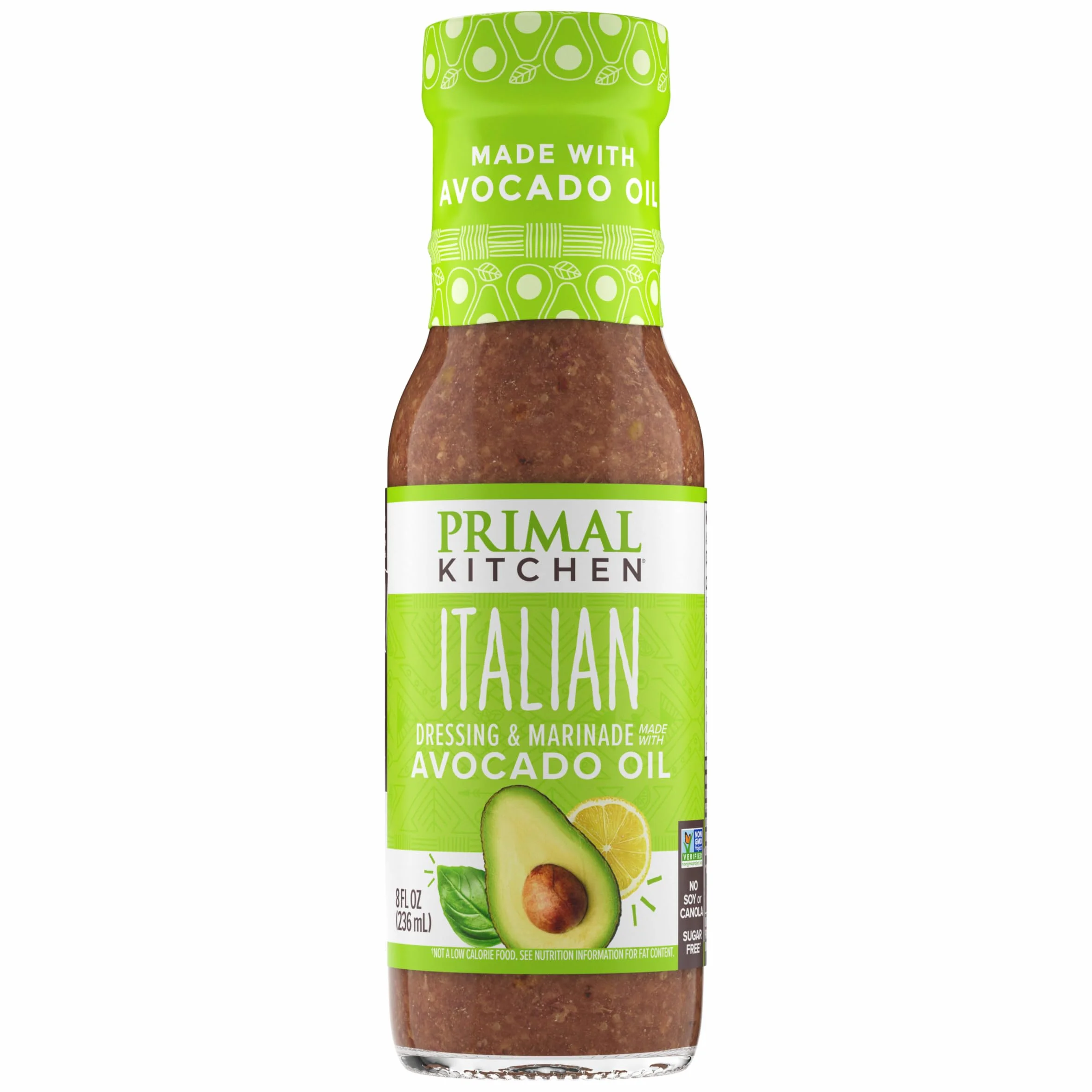 Primal Kitchen Vinagreta y Marinada de Aceite de Aguacate Sin Gluten Italiana 8 fl oz