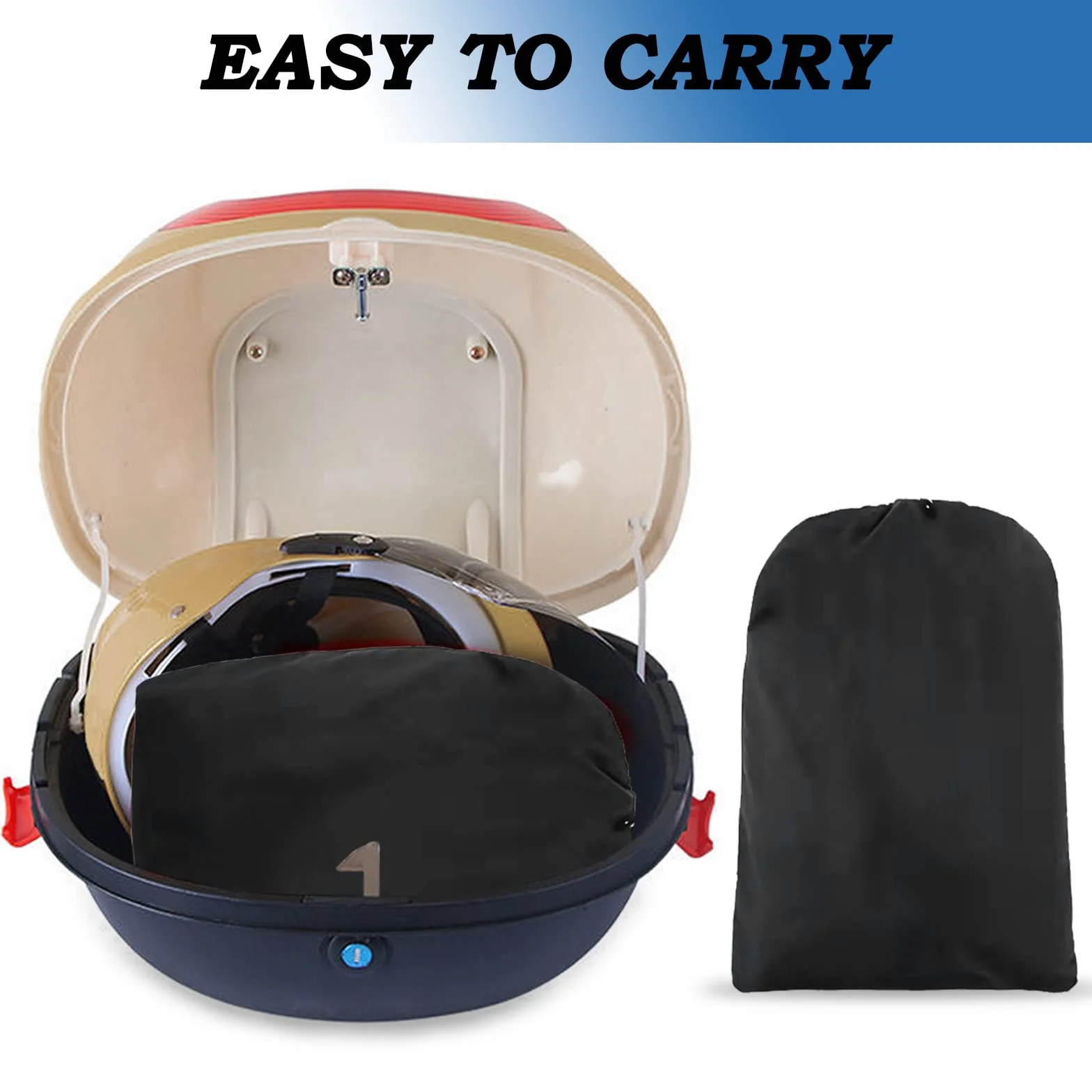 Carehabi Funda Moto Impermeable Funda para Moto XXL Exterior Impermeable para Cubre Scooter Motocicleta Calle/Scambler/Trail/Cross/Enduro - 245 x 105 x 125 cm Negro