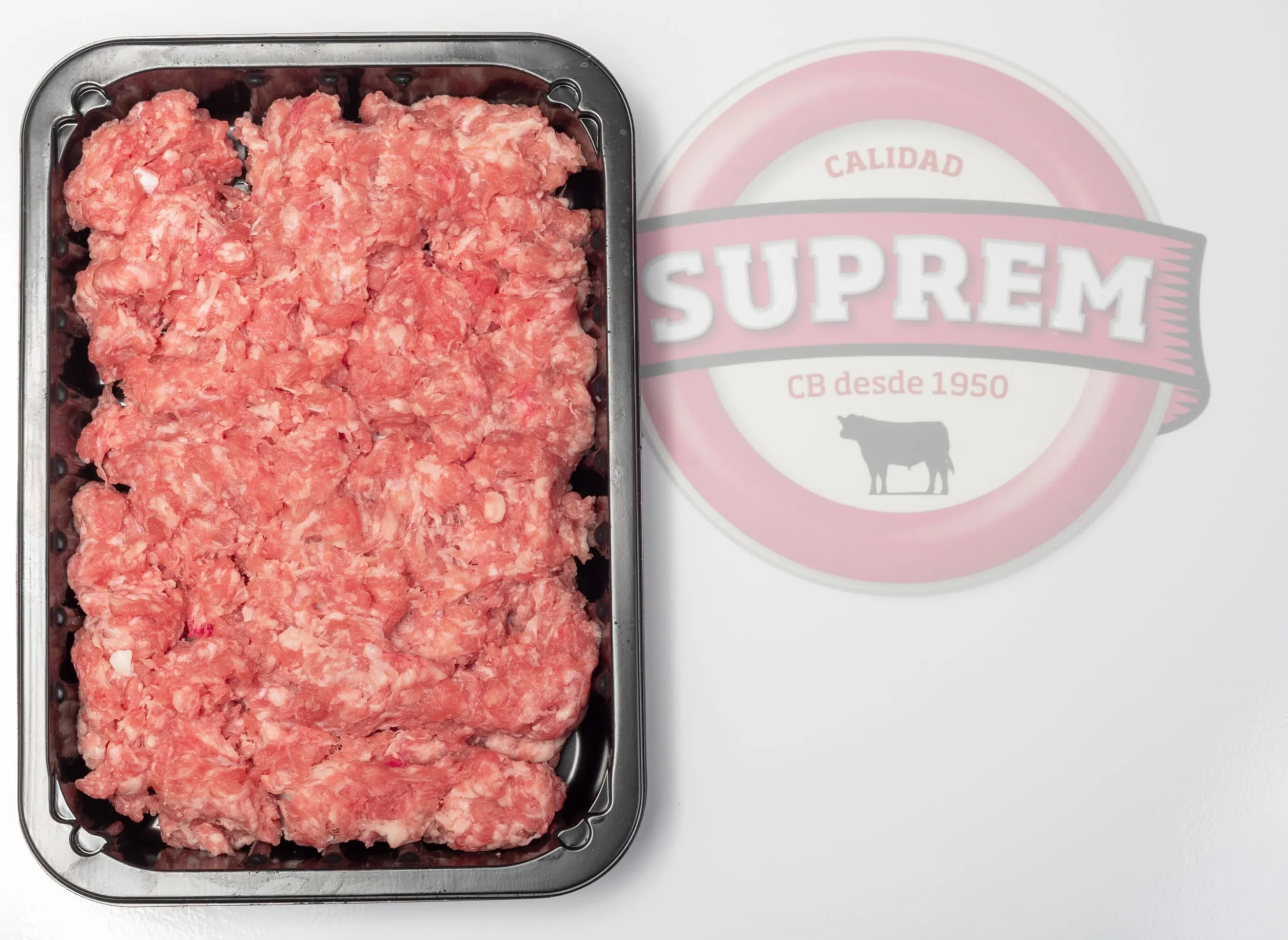 Pack Burger SUPREM Carne Picada Ternera Cerdo 500 gr Hamburguesas Artesanas 8 ud 120 gr